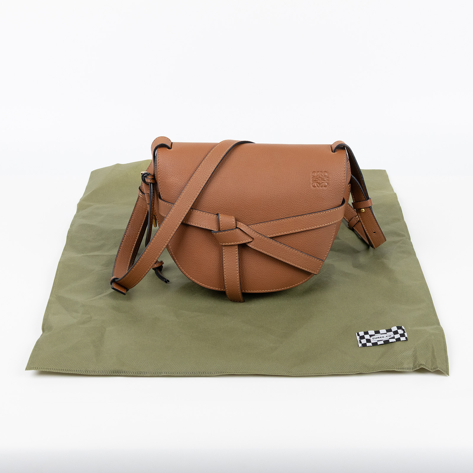 羅意威 LOEWE Small Gate bag 小型 小牛皮 肩背包  焦糖GATE  SMALL 無附屬品