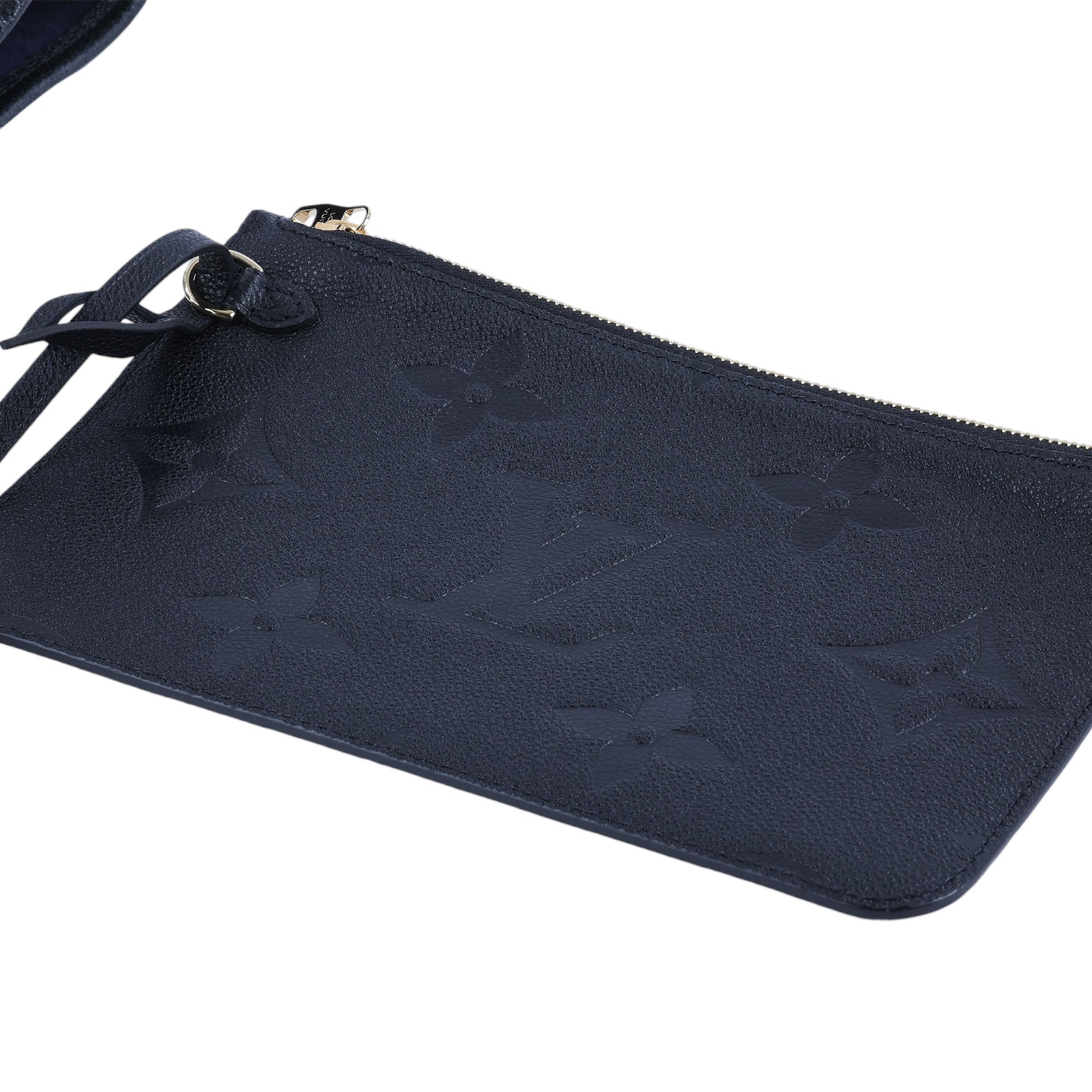 路易威登 LOUIS VUITTON Neverfull MM 手提 托特包 壓花牛皮 黑色 M45685 晶片款 黑壓紋TOTE 防塵袋/內袋