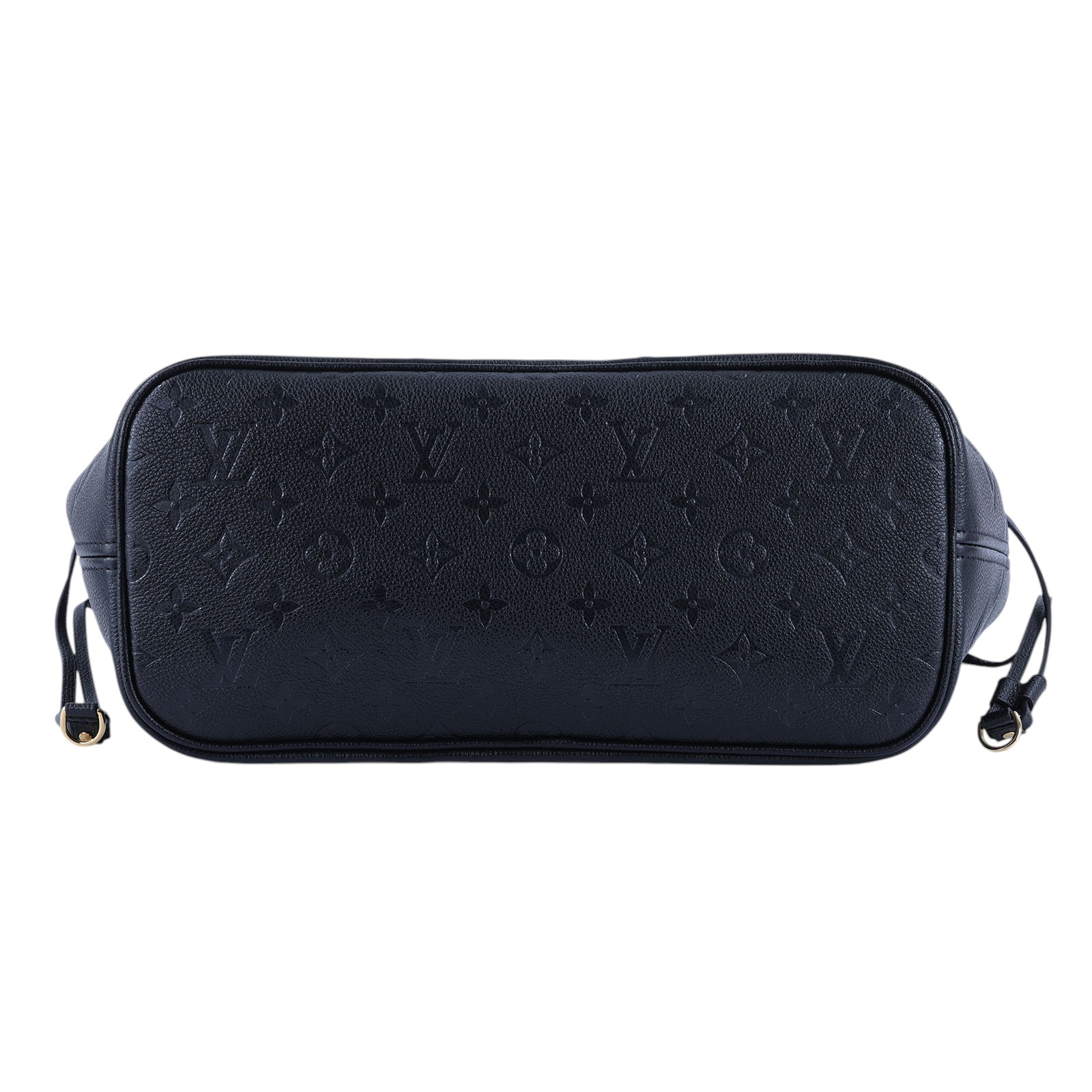 路易威登 LOUIS VUITTON Neverfull MM 手提 托特包 壓花牛皮 黑色 M45685 晶片款 黑壓紋TOTE 防塵袋/內袋