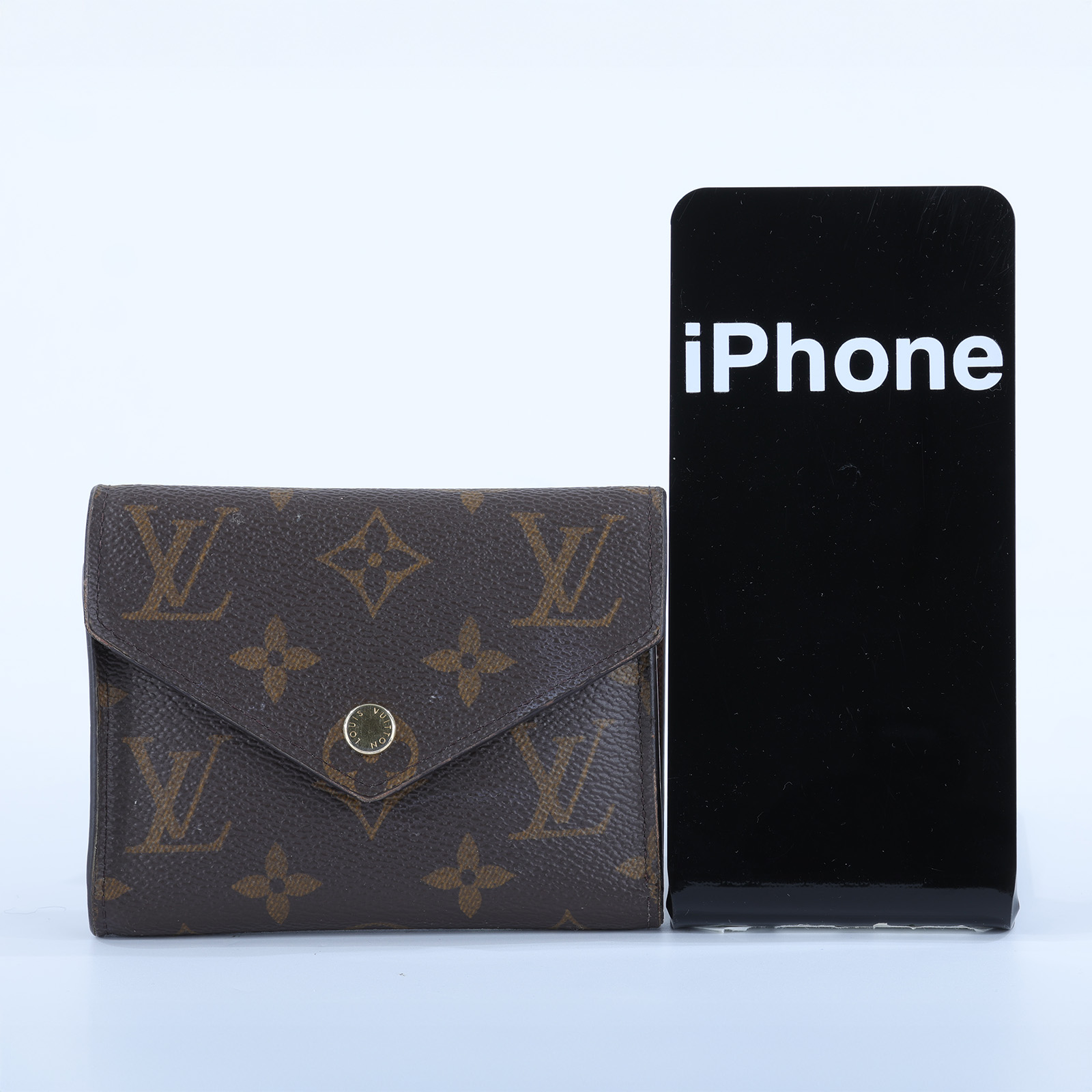 路易威登 LOUIS VUITTON Victorine 錢包 塗層帆布 Monogram M62472 晶片款 原花信封短夾 原廠盒子/防塵袋/購買證明