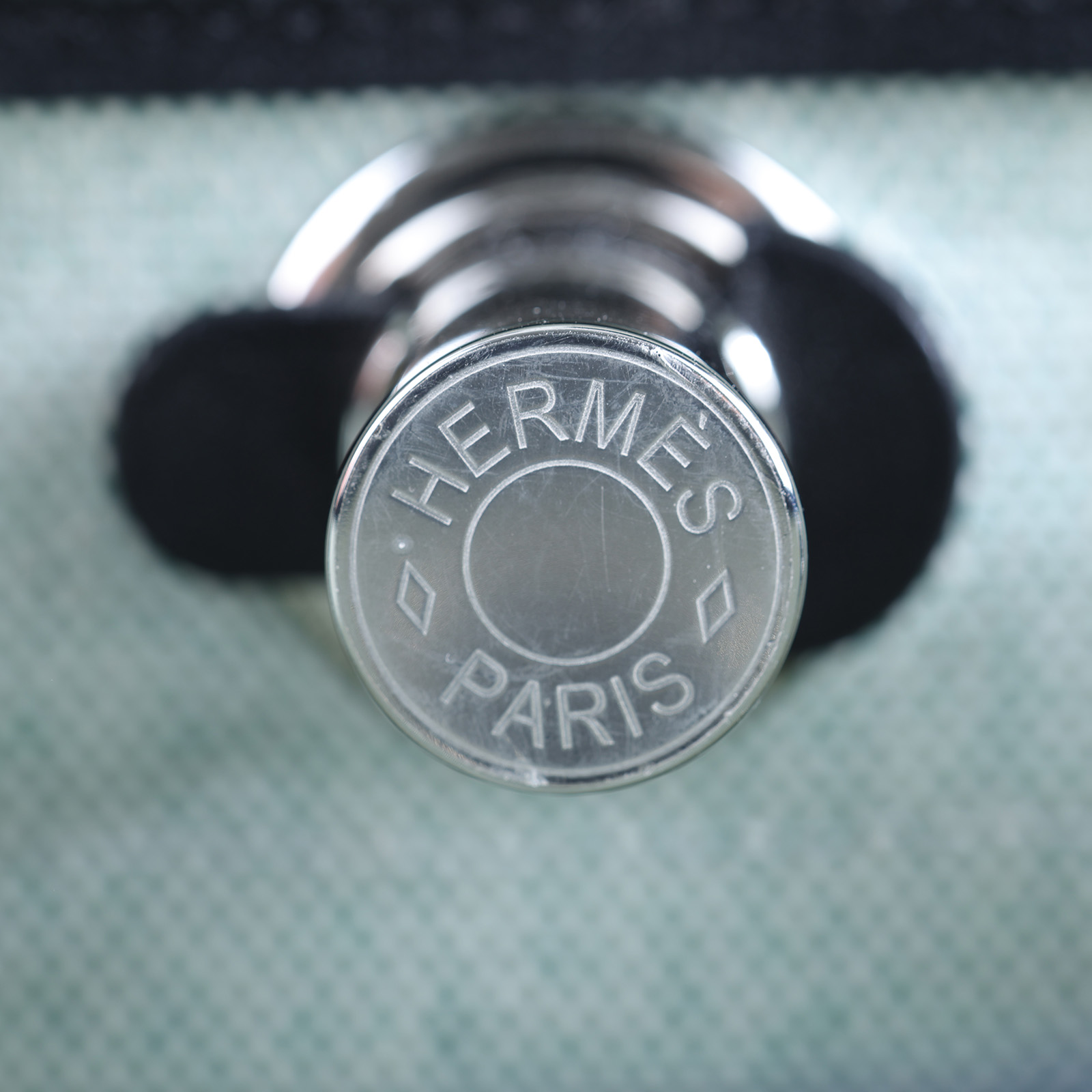 愛馬仕 Hermès Herbag Zip 20 HER20 K刻 白綠HERBAG 20 原廠盒子/防塵袋