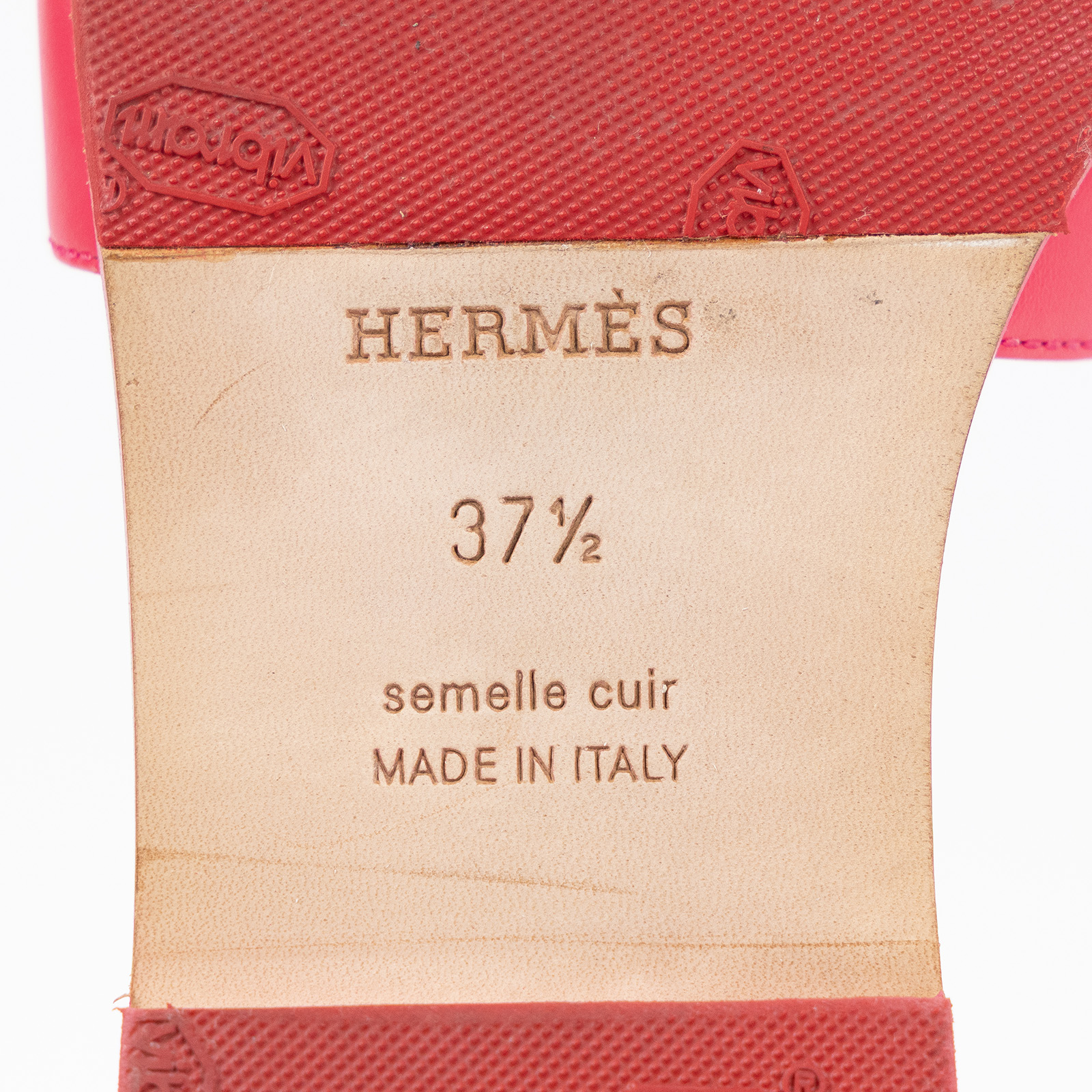 愛馬仕 Hermes Oran 涼鞋 朱紅色 H202230ZvEL375 桃色H拖鞋 原廠盒子/防塵袋