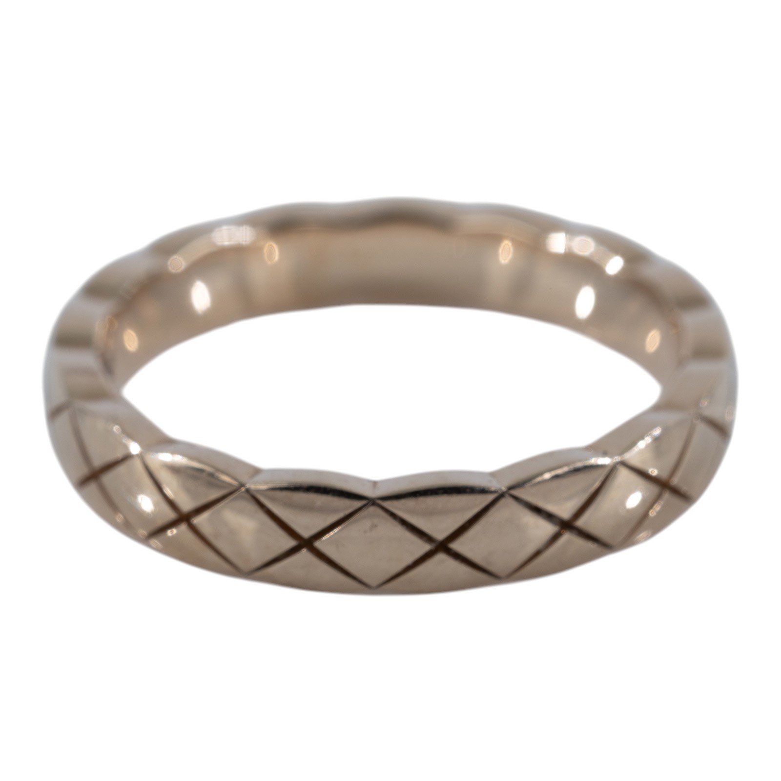 香奈兒 CHANEL Coco Crush 菱格紋圖騰 窄版 戒指 J1178549J11785/B39107 窄版COCO CRUSH戒指#49 原廠盒子/保證卡