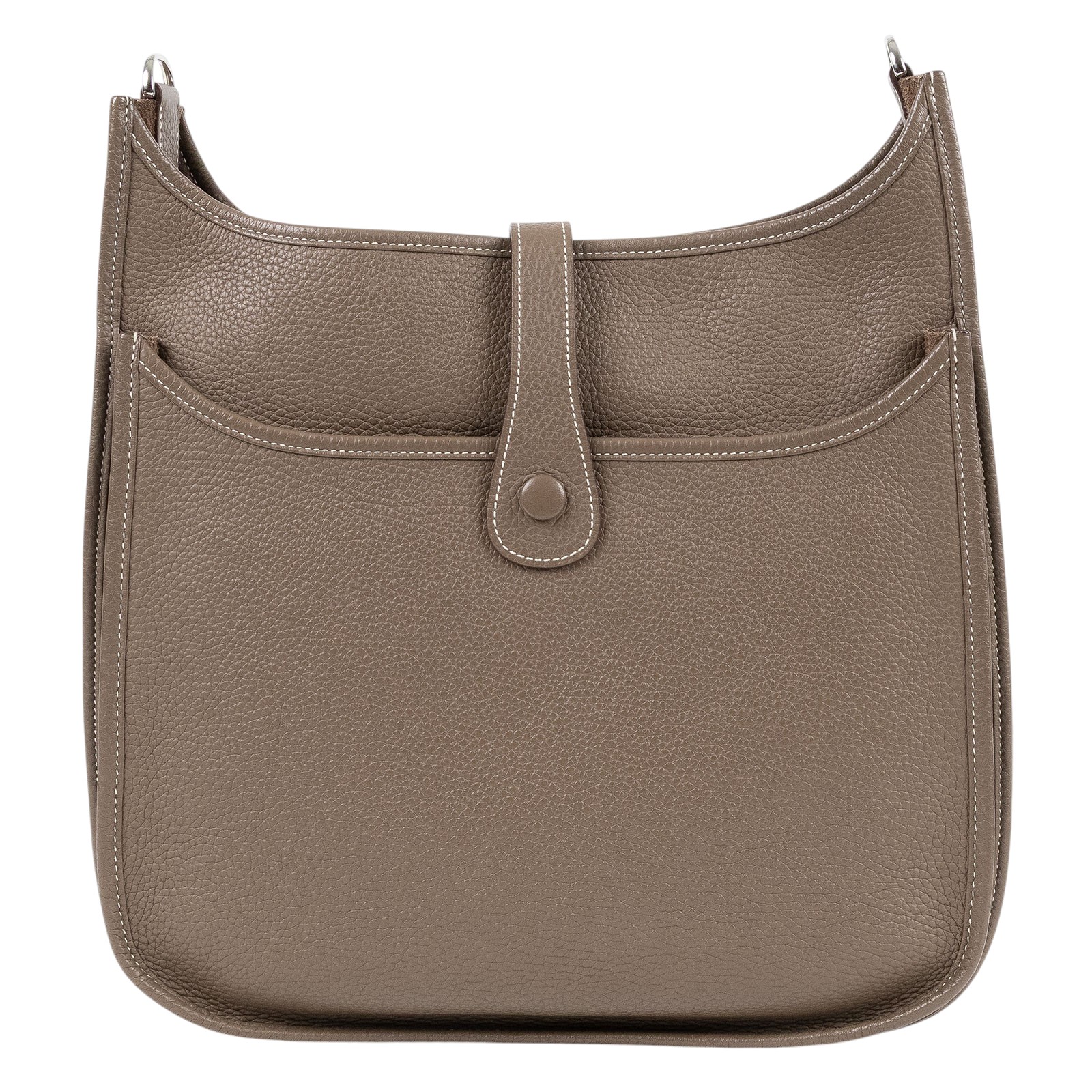 愛馬仕 Hermès Evelyne Bag 伊芙琳包 29 馬蹄型 EV29 T刻 大象灰EVELYNE29 防塵袋/原廠盒子