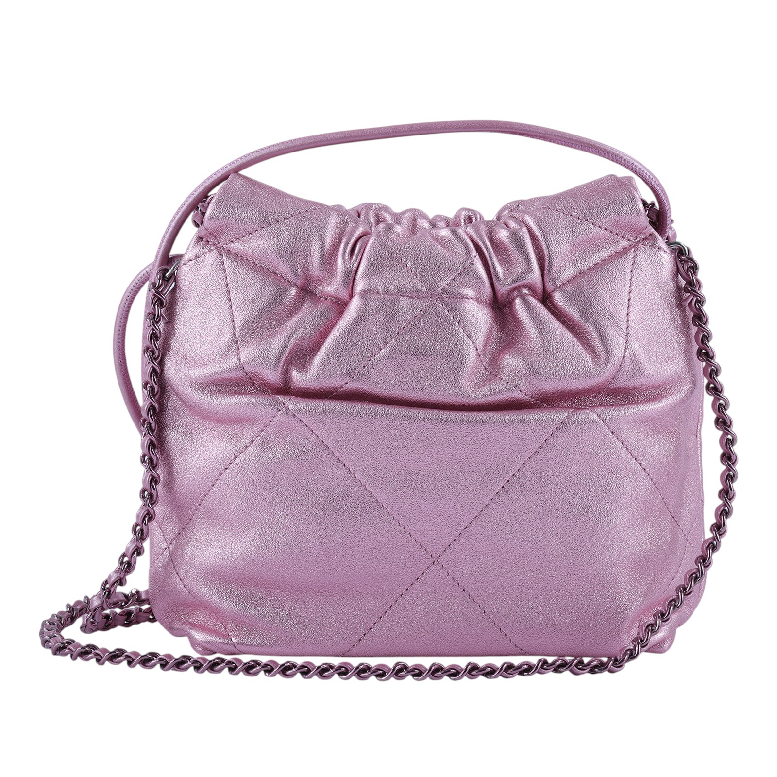 香奈兒 CHANEL 22 迷你 束口包 AS3980 晶片款 金屬粉22包MINI 防塵袋