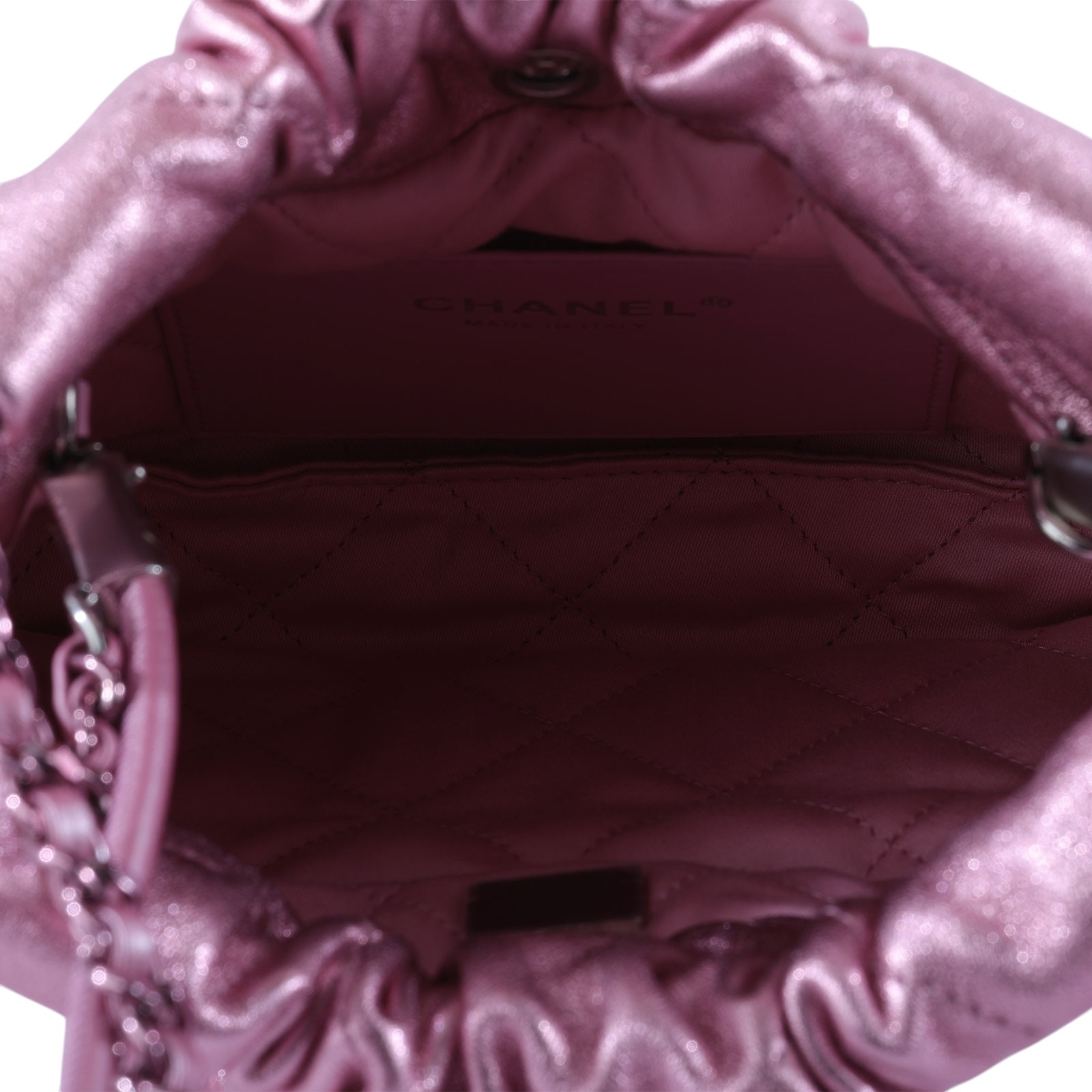 香奈兒 CHANEL 22 迷你 束口包 AS3980 晶片款 金屬粉22包MINI 防塵袋