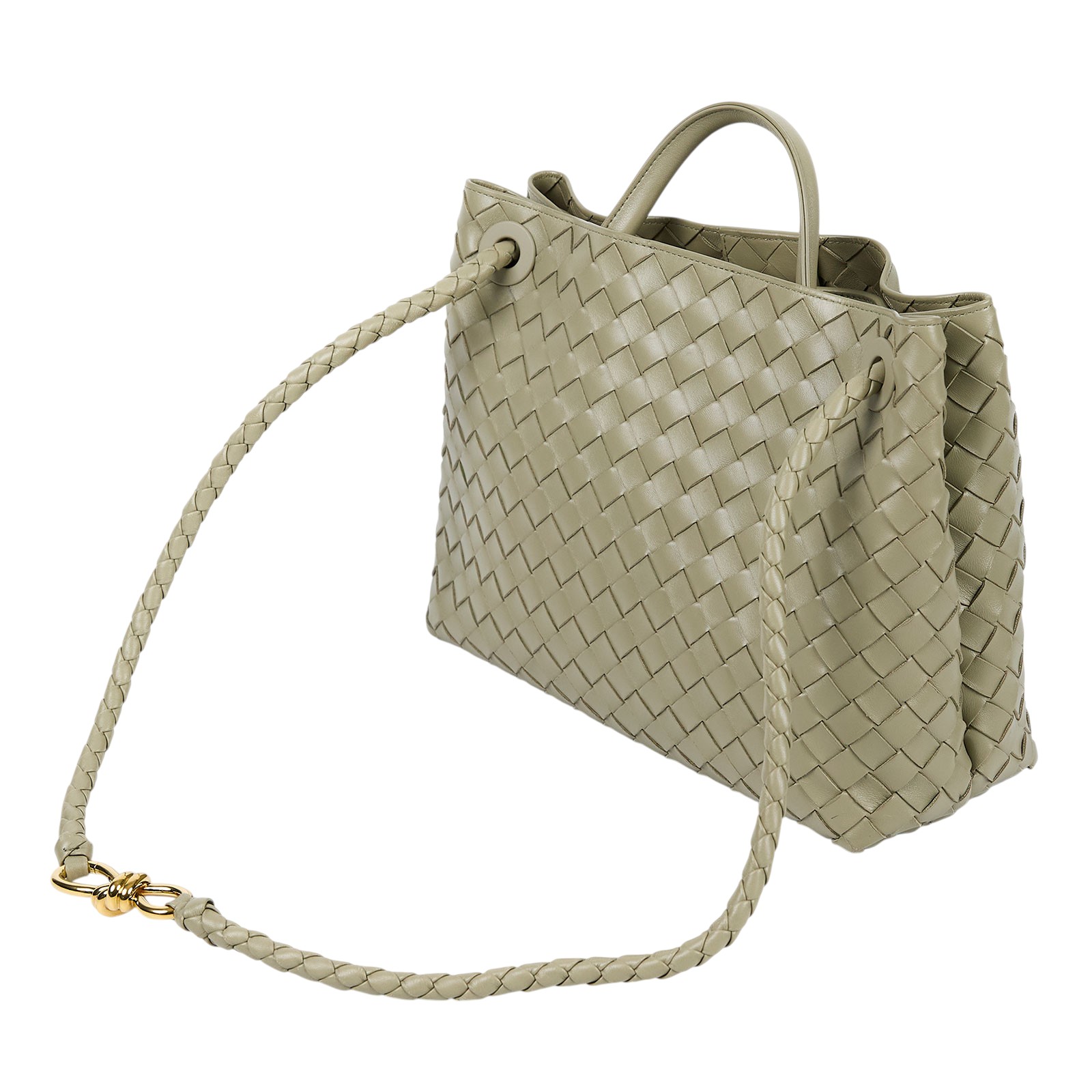 寶緹嘉 BOTTEGA VENETA Andiamo 手提包 766016VCPP1 綠Andiamo 防塵袋/晶片卡/購買證明