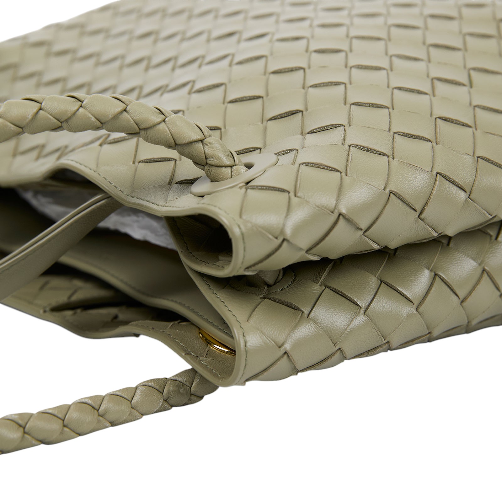寶緹嘉 BOTTEGA VENETA Andiamo 手提包 766016VCPP1 綠Andiamo 防塵袋/晶片卡/購買證明