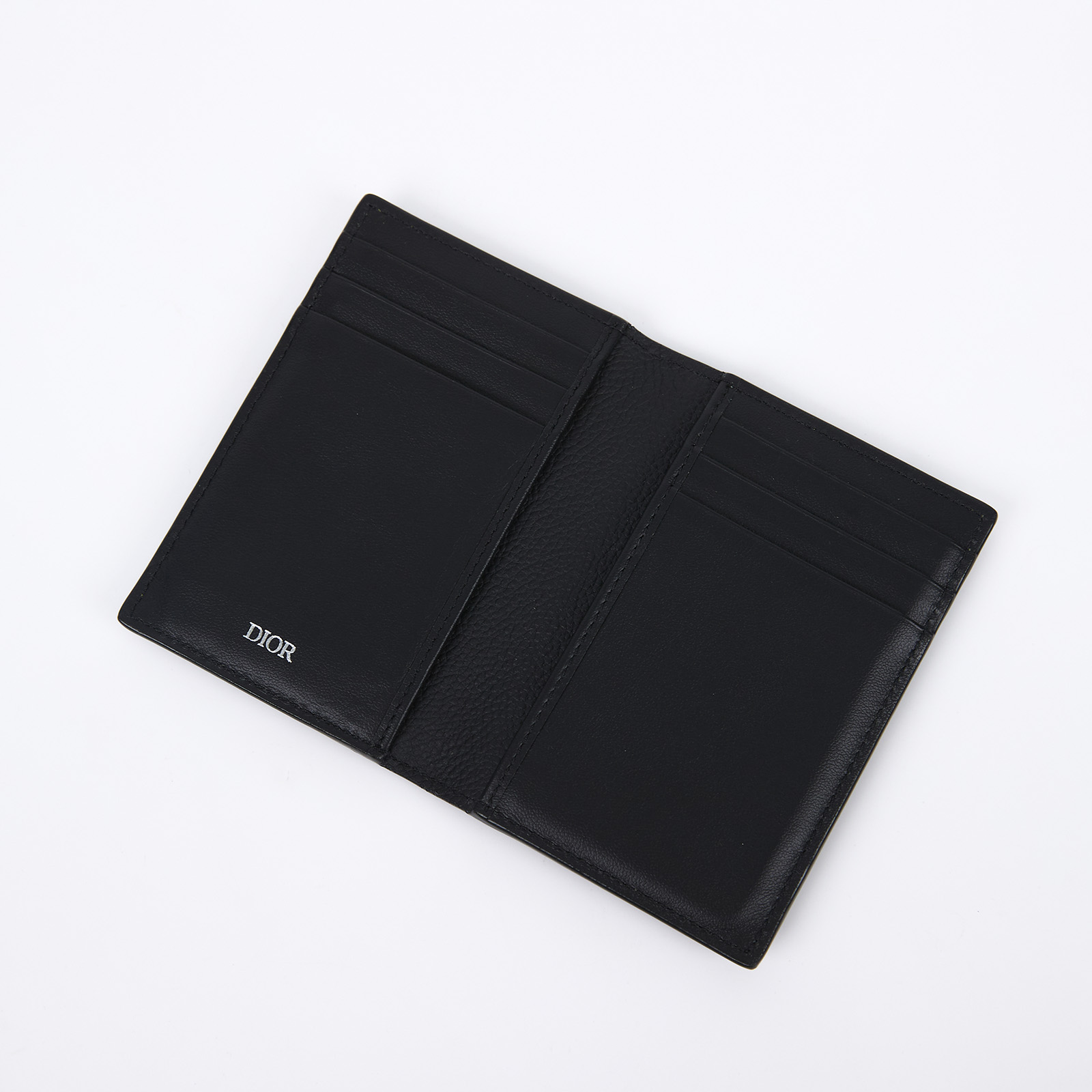 迪奧 CHRISTIAN DIOR 雙摺 卡夾 2ESCH138KLF 黑色老花卡包 原廠盒子/ 防塵袋