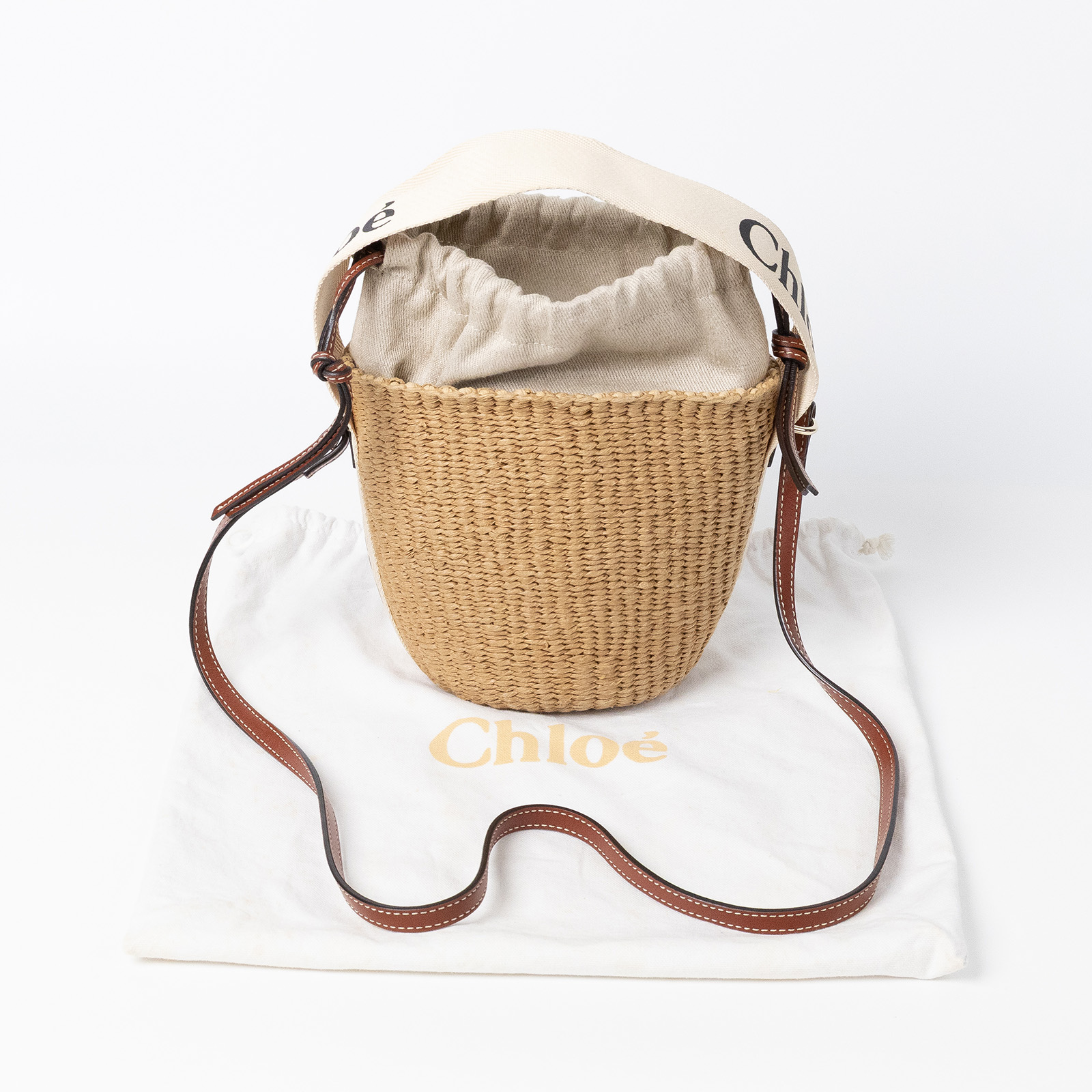 蔻依 CHLOE Mifuko Woody Small 水桶包 CHC22SS381G55101 MIFUKO草編水桶包 防塵袋