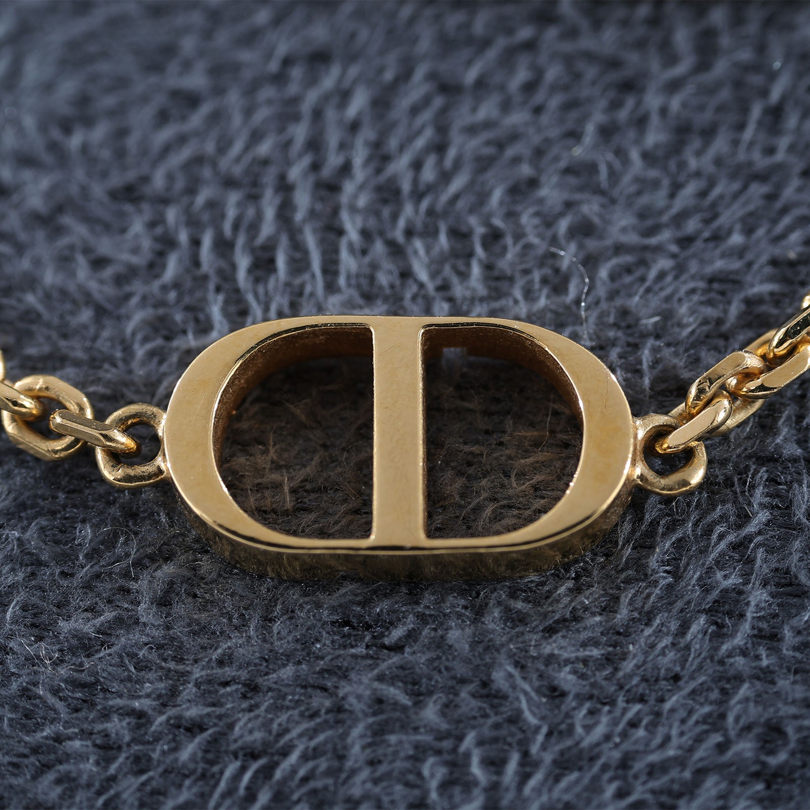 迪奧 CHRISTIAN DIOR Petit CD 雙項鍊 N1155PMTCY CD水鑽項鍊 原廠盒子/購買證明