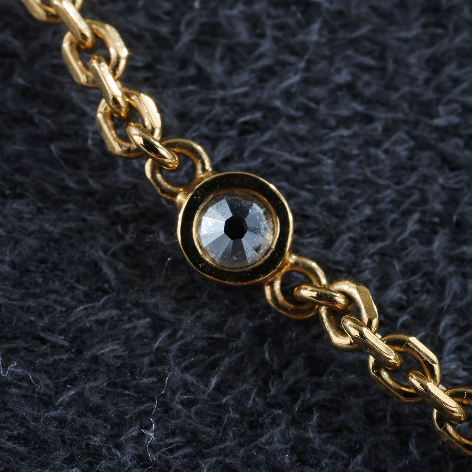 迪奧 CHRISTIAN DIOR Petit CD 雙項鍊 N1155PMTCY CD水鑽項鍊 原廠盒子/購買證明