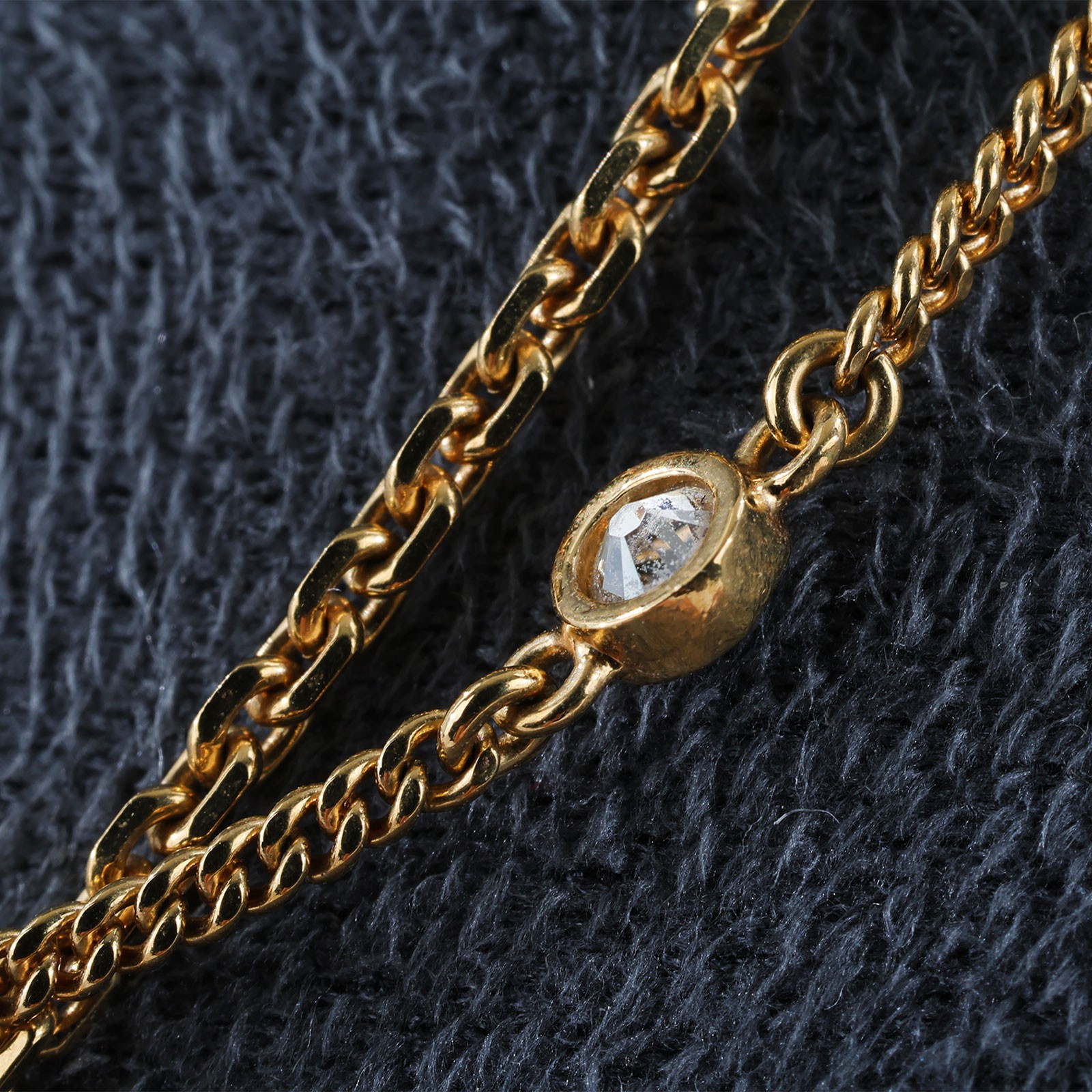 迪奧 CHRISTIAN DIOR Petit CD 雙項鍊 N1155PMTCY CD水鑽項鍊 原廠盒子/購買證明