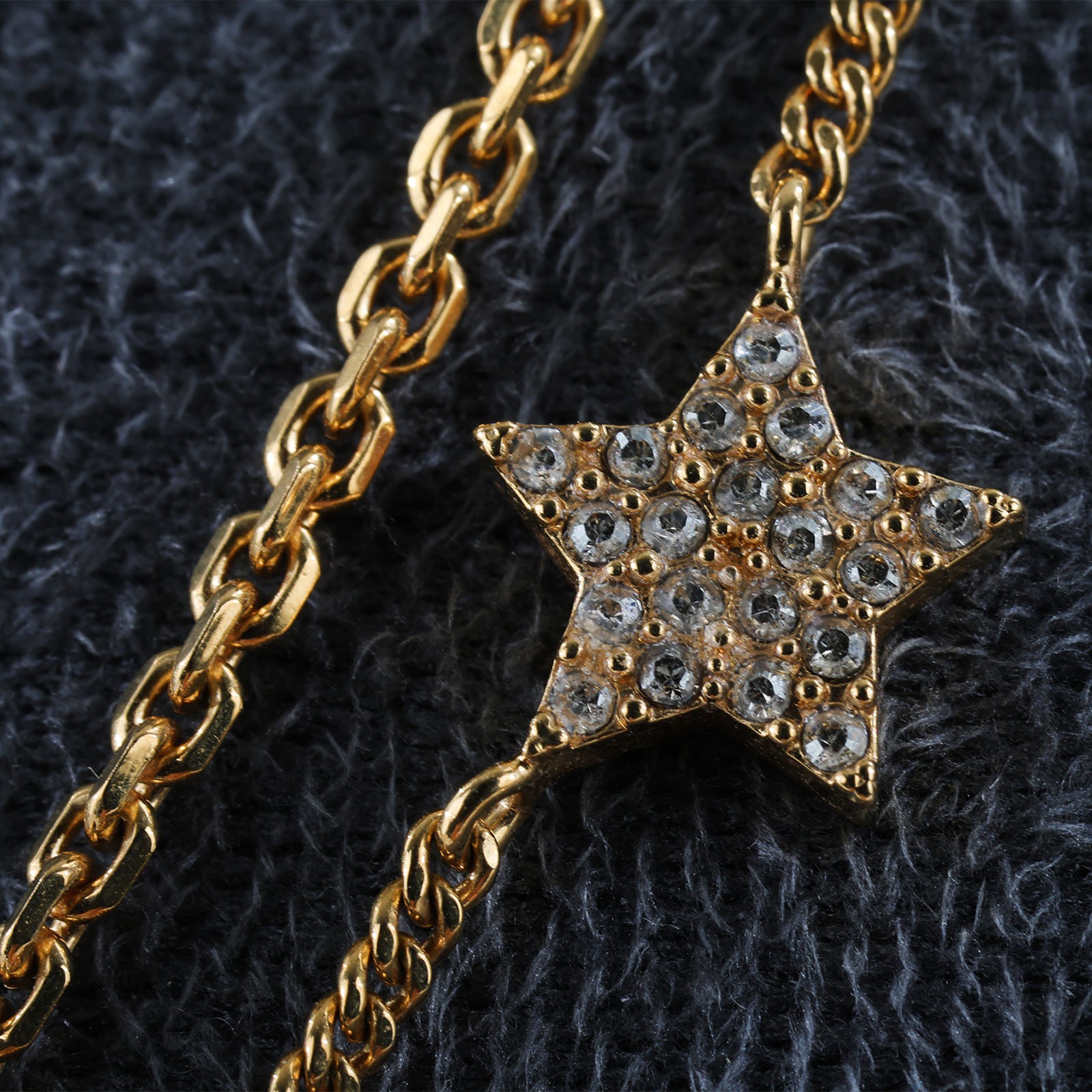 迪奧 CHRISTIAN DIOR Petit CD 雙項鍊 N1155PMTCY CD水鑽項鍊 原廠盒子/購買證明