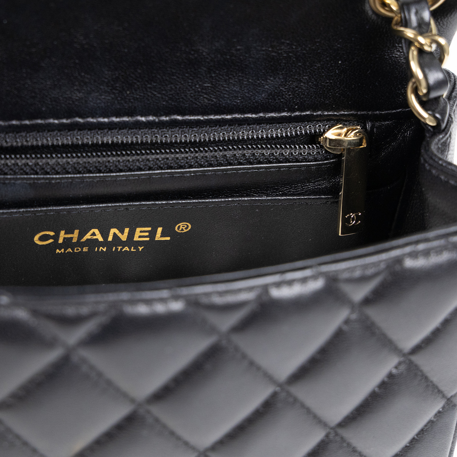 香奈兒 CHANEL CF 方形 迷你 口蓋包 A35200 Y04059 黑金羊方胖 原廠盒子/防塵袋/購買證明