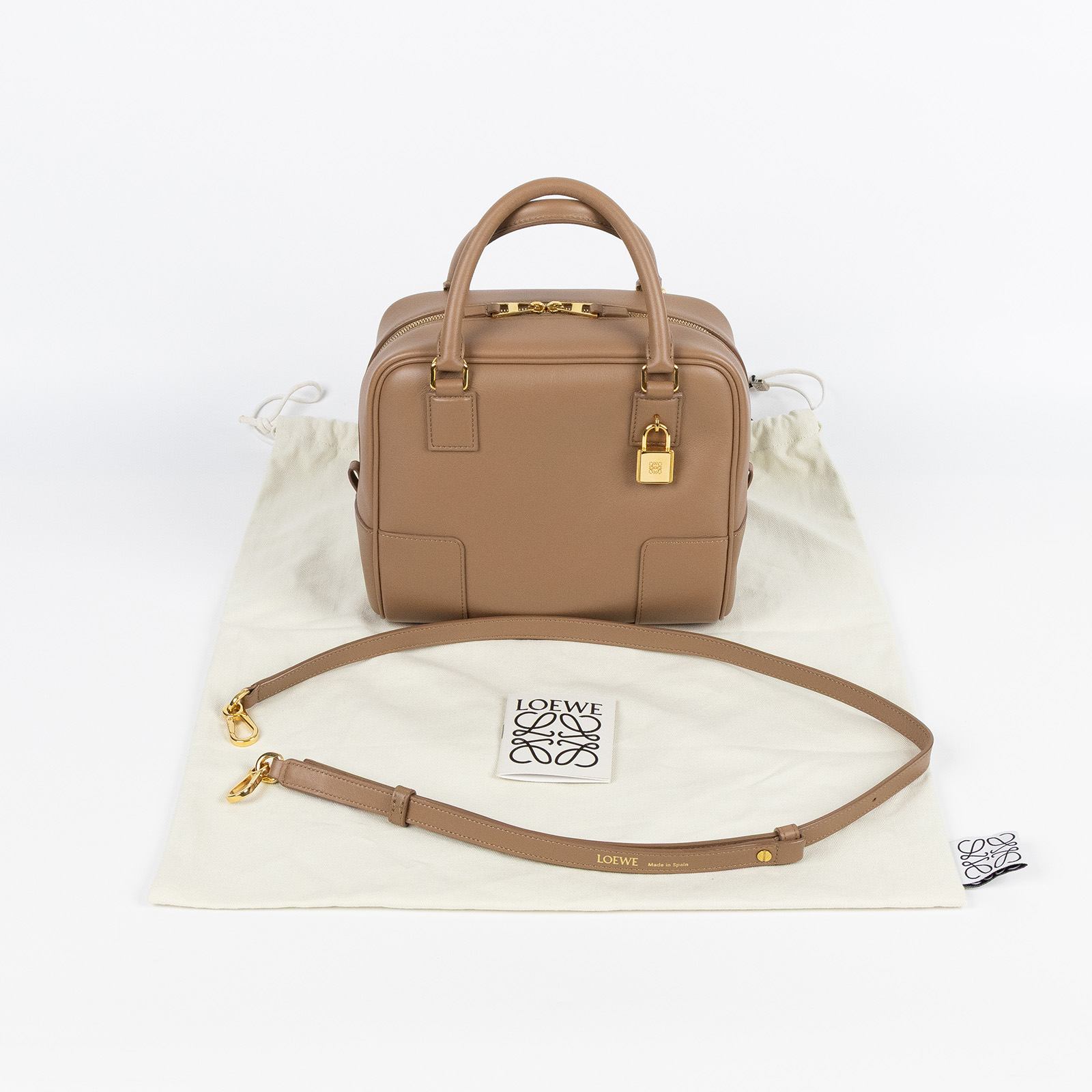 羅意威 LOEWE Amazona 19 bag 肩背 手提包 A039N10X03 土色AMAZONA19 防塵袋