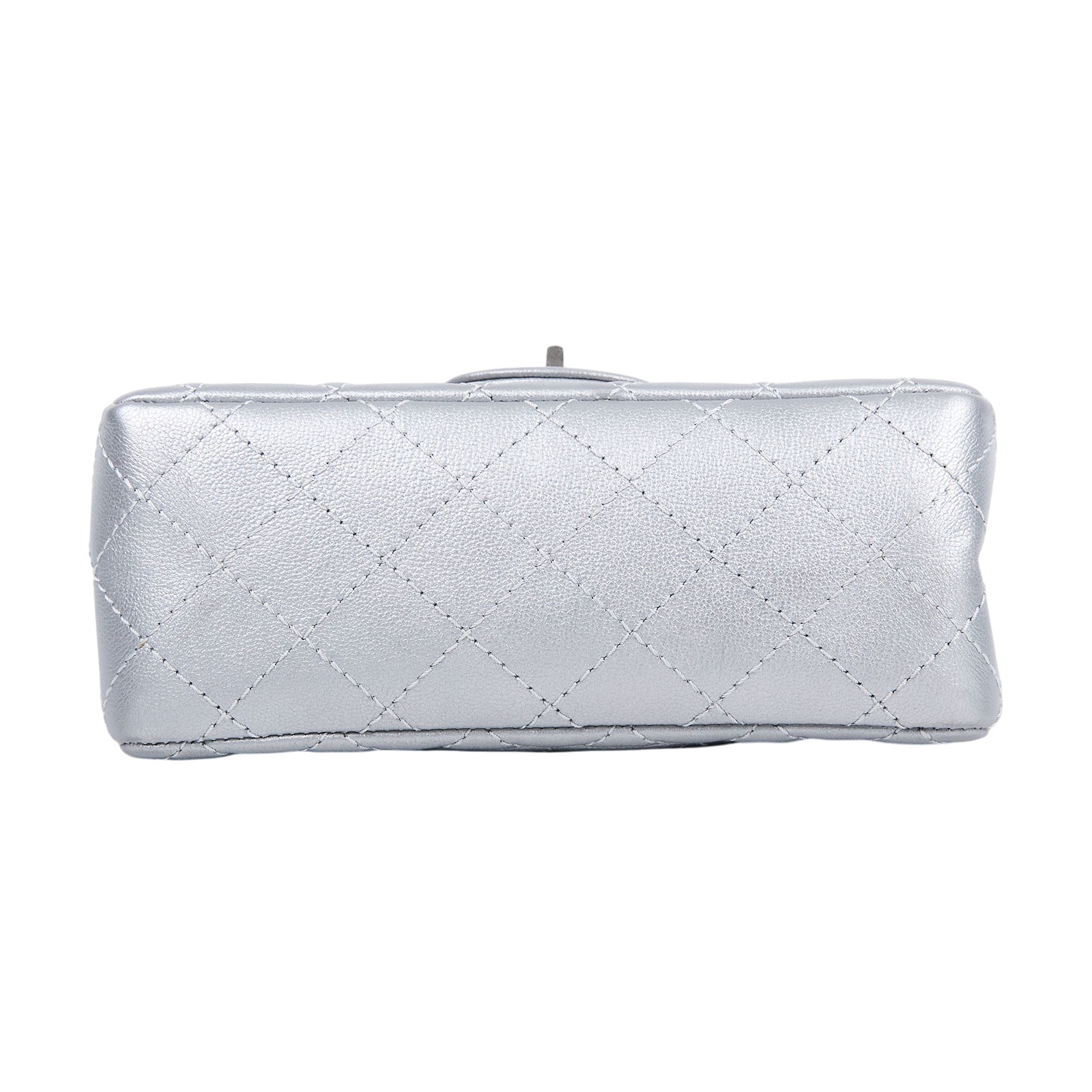 香奈兒 CHANEL 2.55 迷你 口蓋包 AS0874 晶片款 銀色2.55 20CM 無附屬品