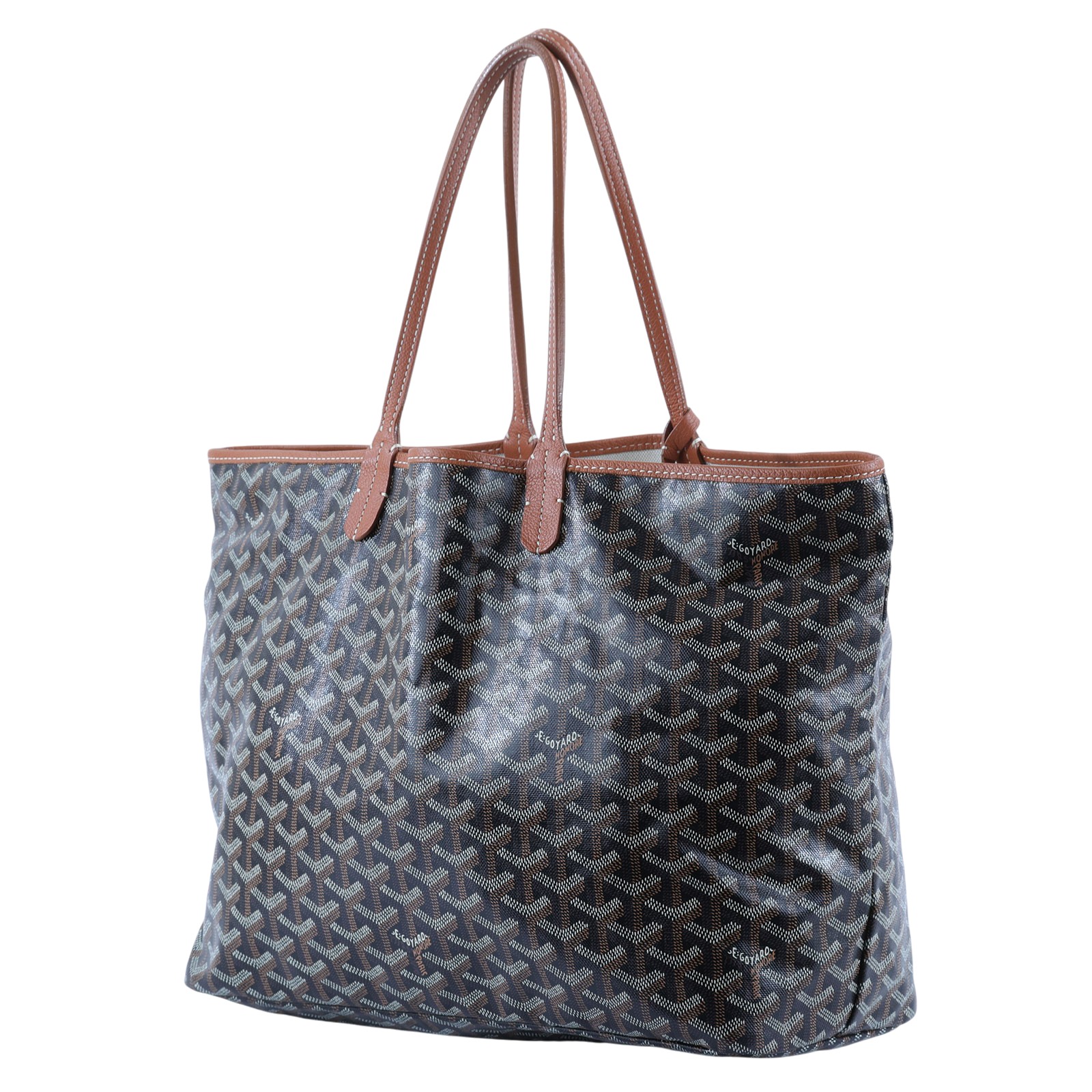 高雅德 GOYARD Saint Louis PM Bag 托特包 STLOUIPMLTY LOUIS PM焦糖 防塵袋 /購買證明影本