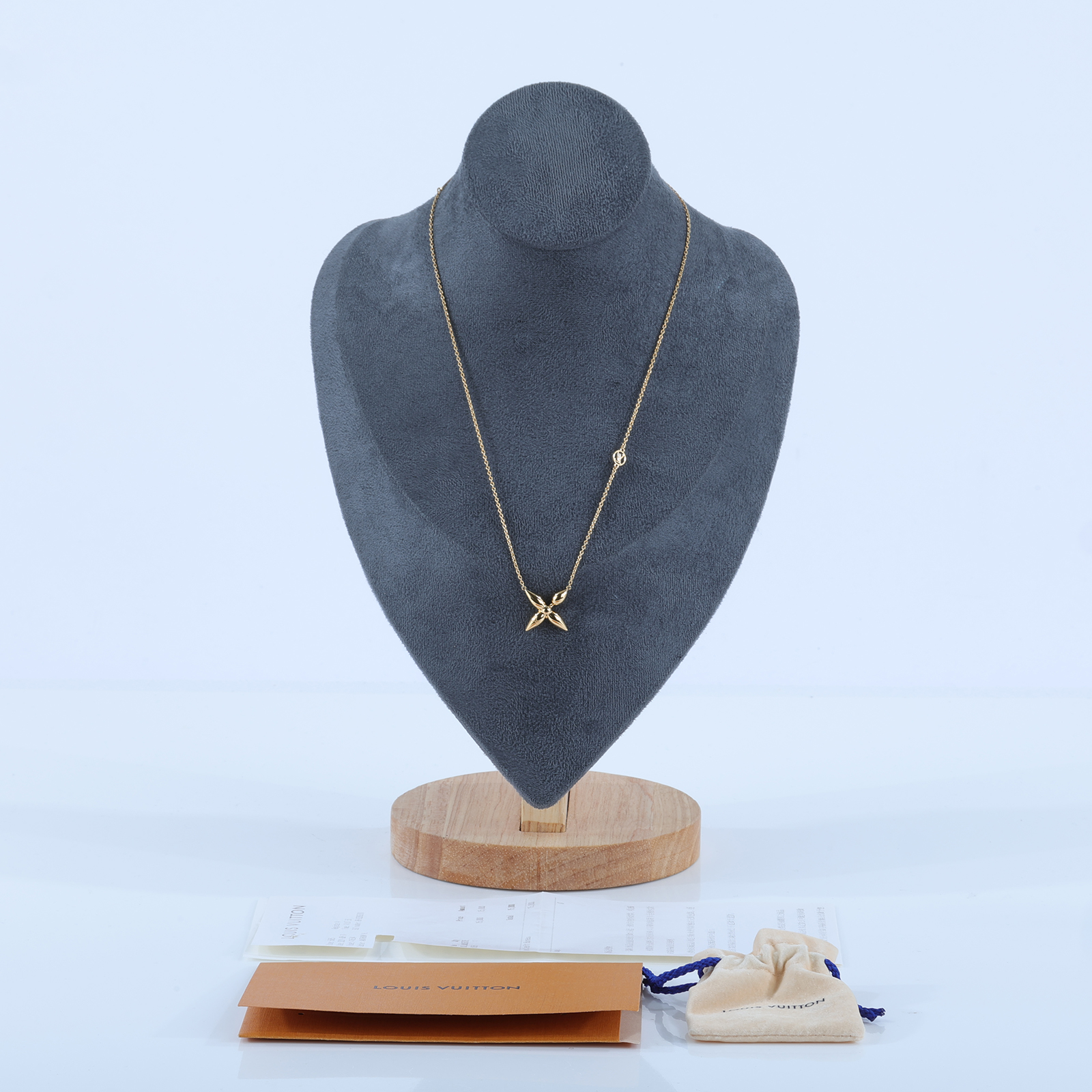 路易威登 LOUIS VUITTON Louisette Signature 項鍊 M00365 Louisette 項鏈 防塵袋 /購買證明