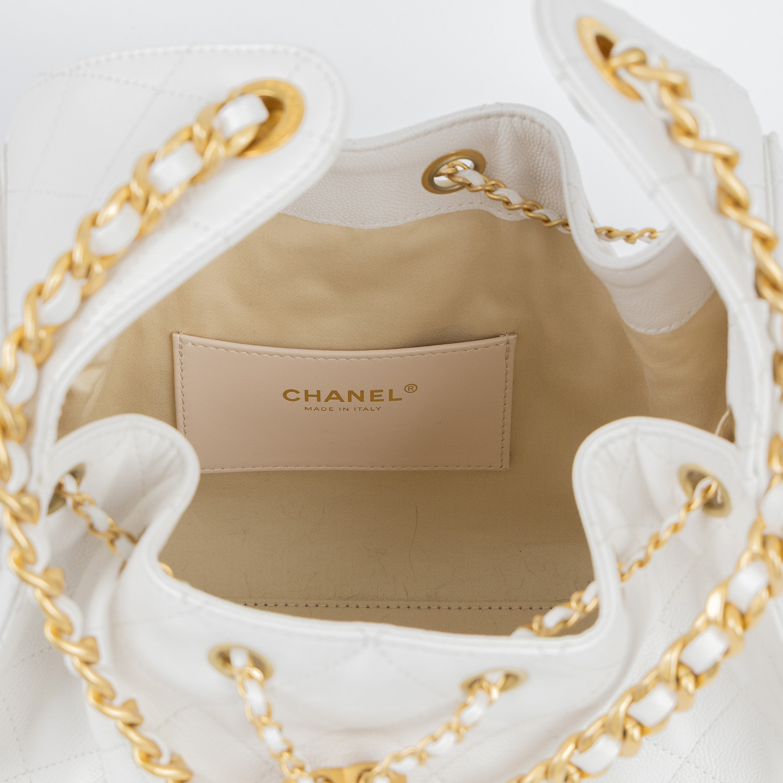 香奈兒 CHANEL 25 小型包 AS5293 B20304 晶片款 白荔枝25包 小號 原廠盒子/防塵袋
