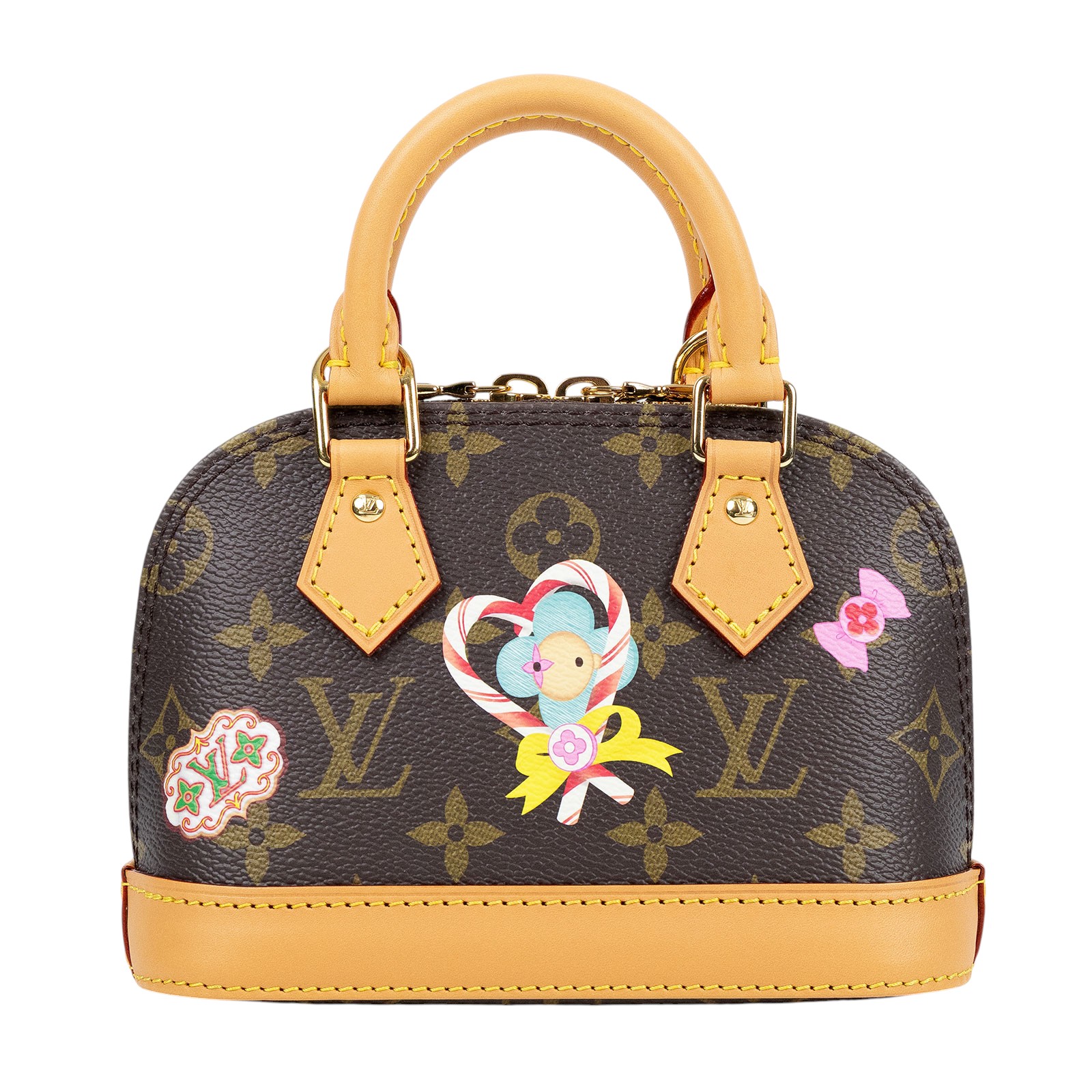 路易威登 LOUIS VUITTON Nano Alma 手提包 聖誕系列 M12199 晶片款 聖誕限定NANO ALMA 無附屬品