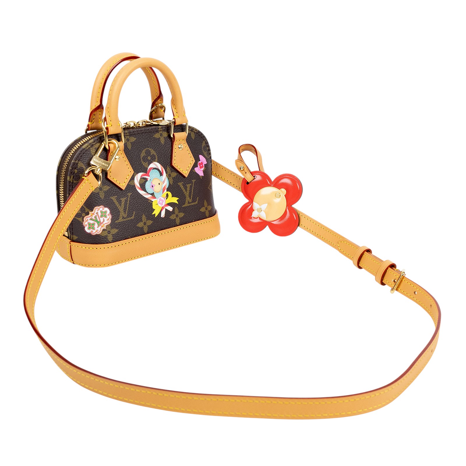 路易威登 LOUIS VUITTON Nano Alma 手提包 聖誕系列 M12199 晶片款 聖誕限定NANO ALMA 無附屬品