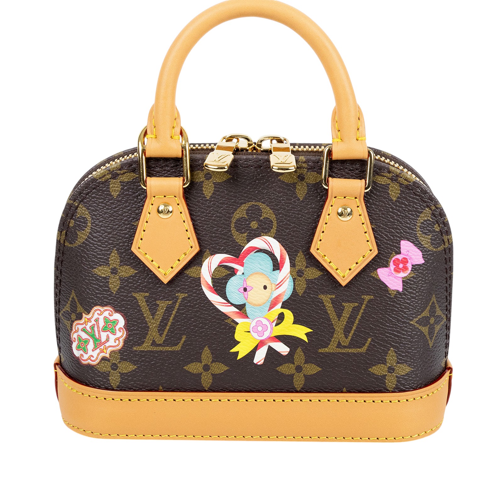 路易威登 LOUIS VUITTON Nano Alma 手提包 聖誕系列 M12199 晶片款 聖誕限定NANO ALMA 無附屬品