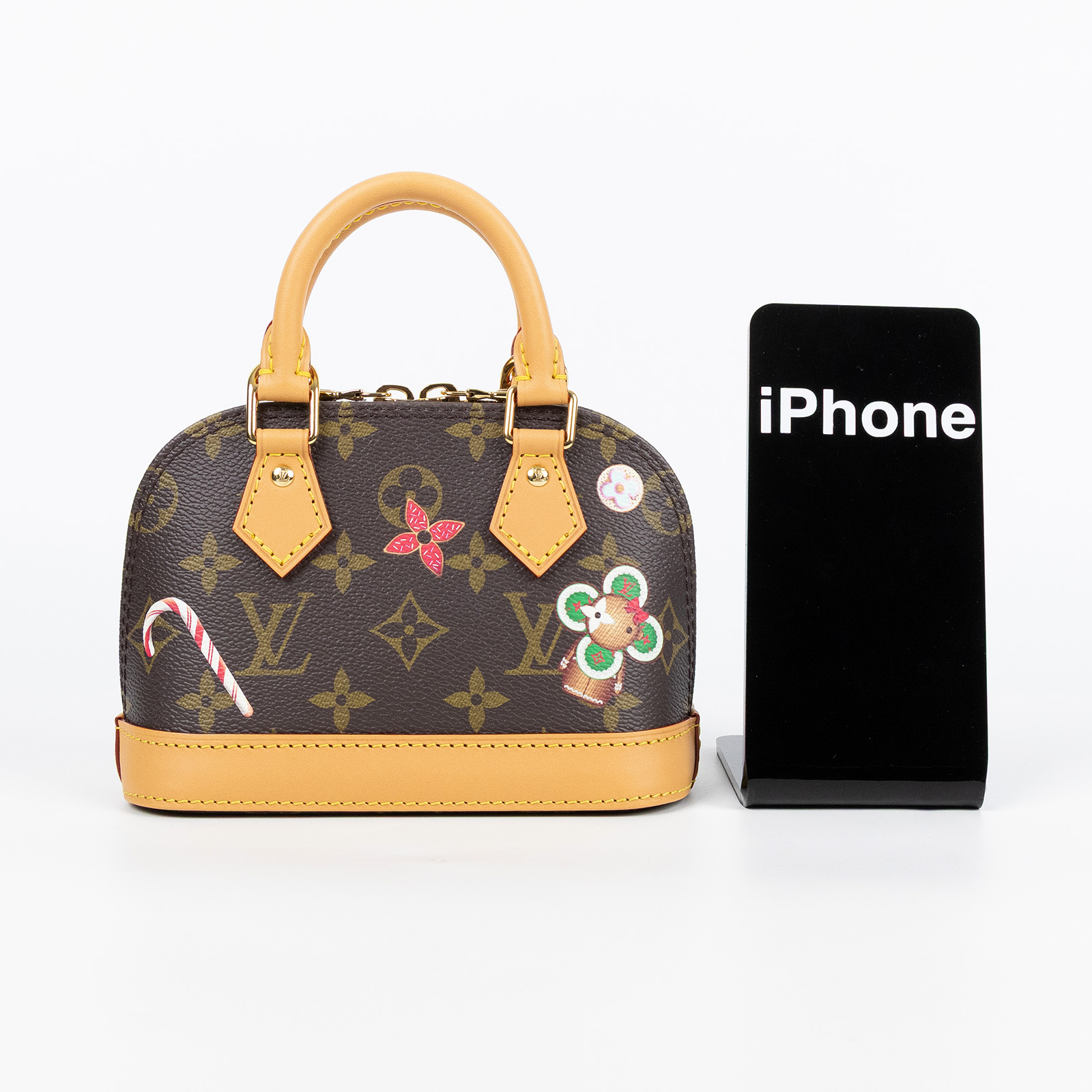 路易威登 LOUIS VUITTON Nano Alma 手提包 聖誕系列 M12199 晶片款 聖誕限定NANO ALMA 無附屬品