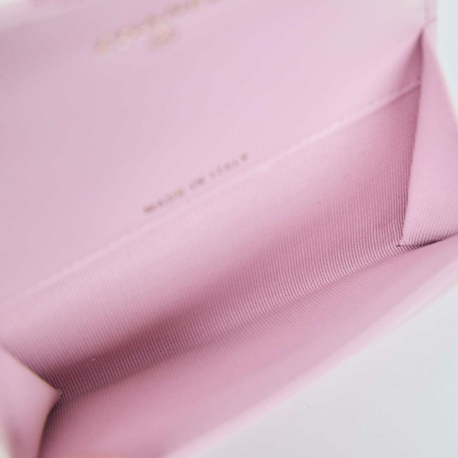 香奈兒 CHANEL 經典口蓋卡片夾 AP0214 晶片款 粉色菱格卡包 防塵袋/原廠盒子