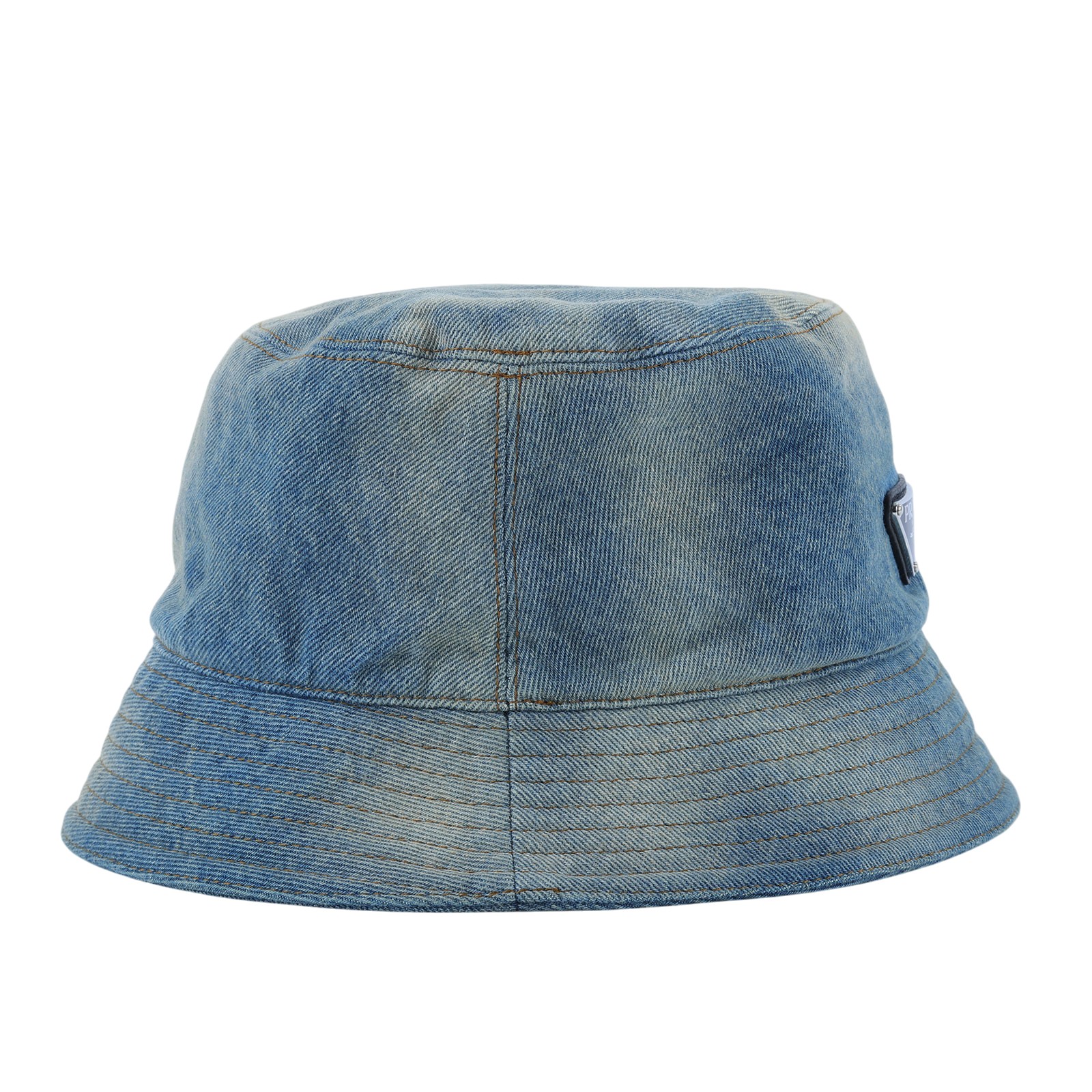 普拉達 PRADA 丹寧 漁夫帽 1HC137_12K1_M 牛仔漁夫帽 #M 防塵袋