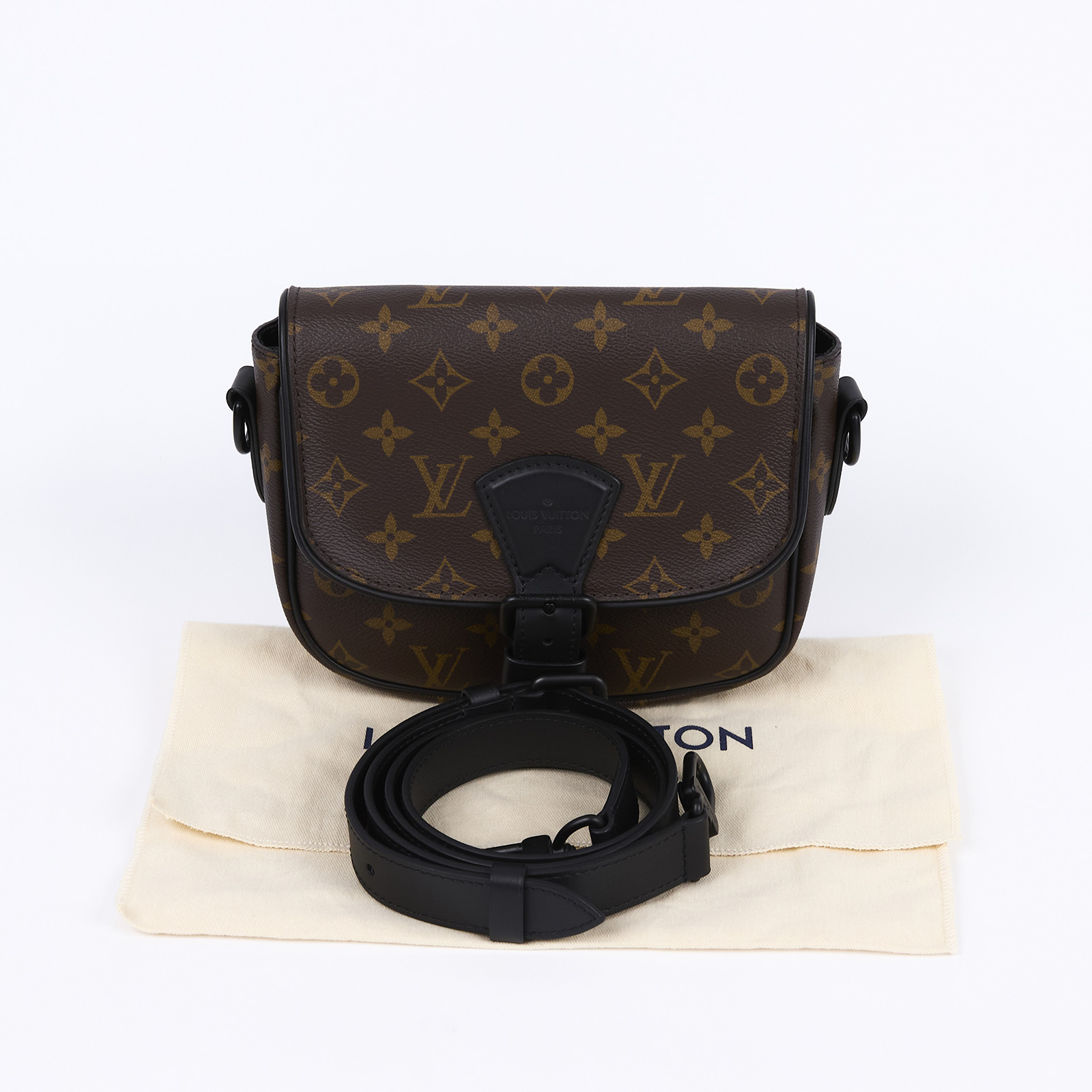 路易威登 LOUIS VUITTON Montsouris PM 郵差包 M47060 晶片款 原花Montsouris 郵差包 PM 防塵袋