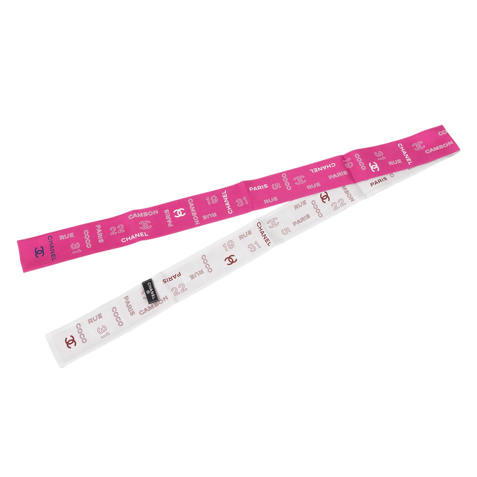 香奈兒 CHANEL 絲巾  粉紅TWILLY 原廠盒子