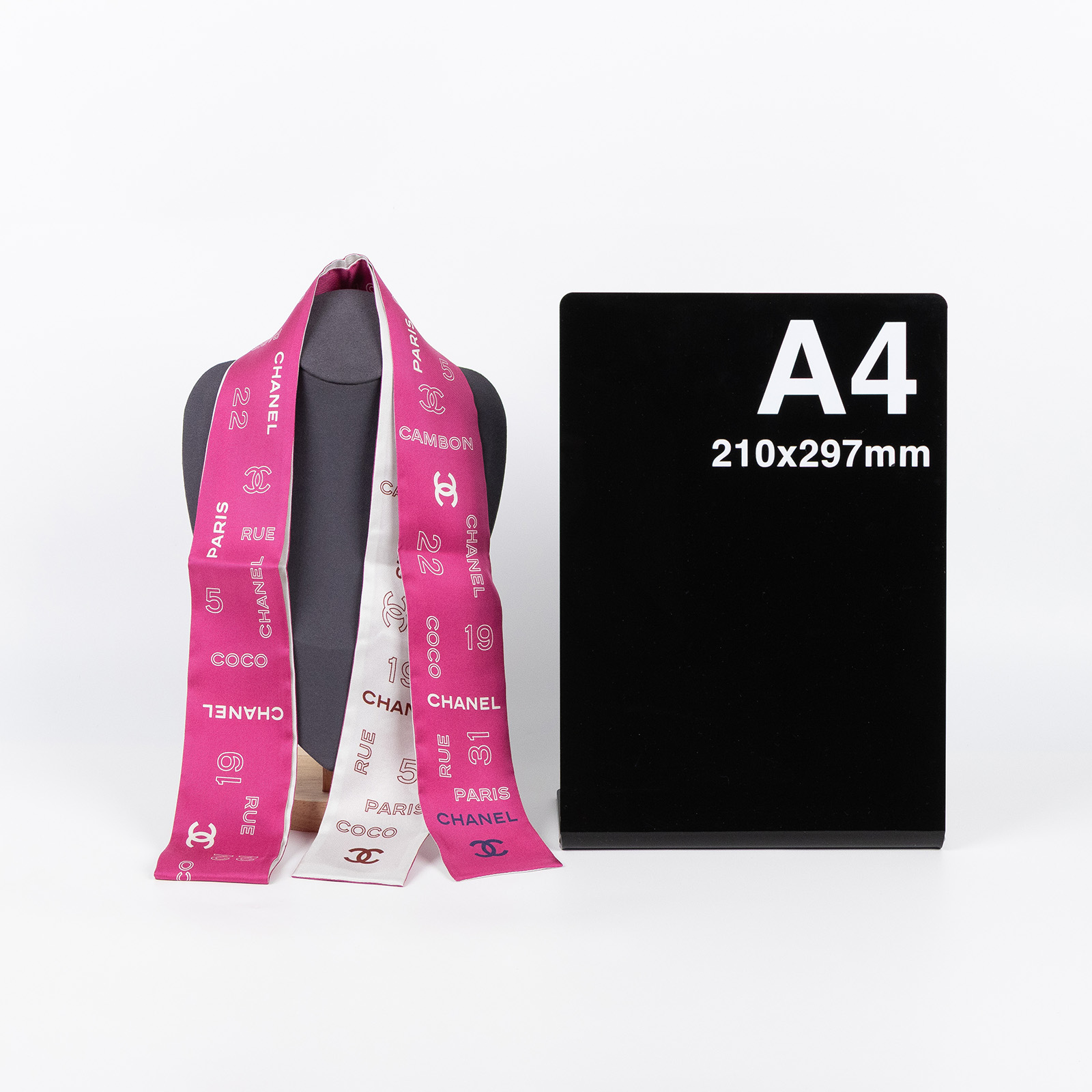 香奈兒 CHANEL 絲巾  粉紅TWILLY 原廠盒子