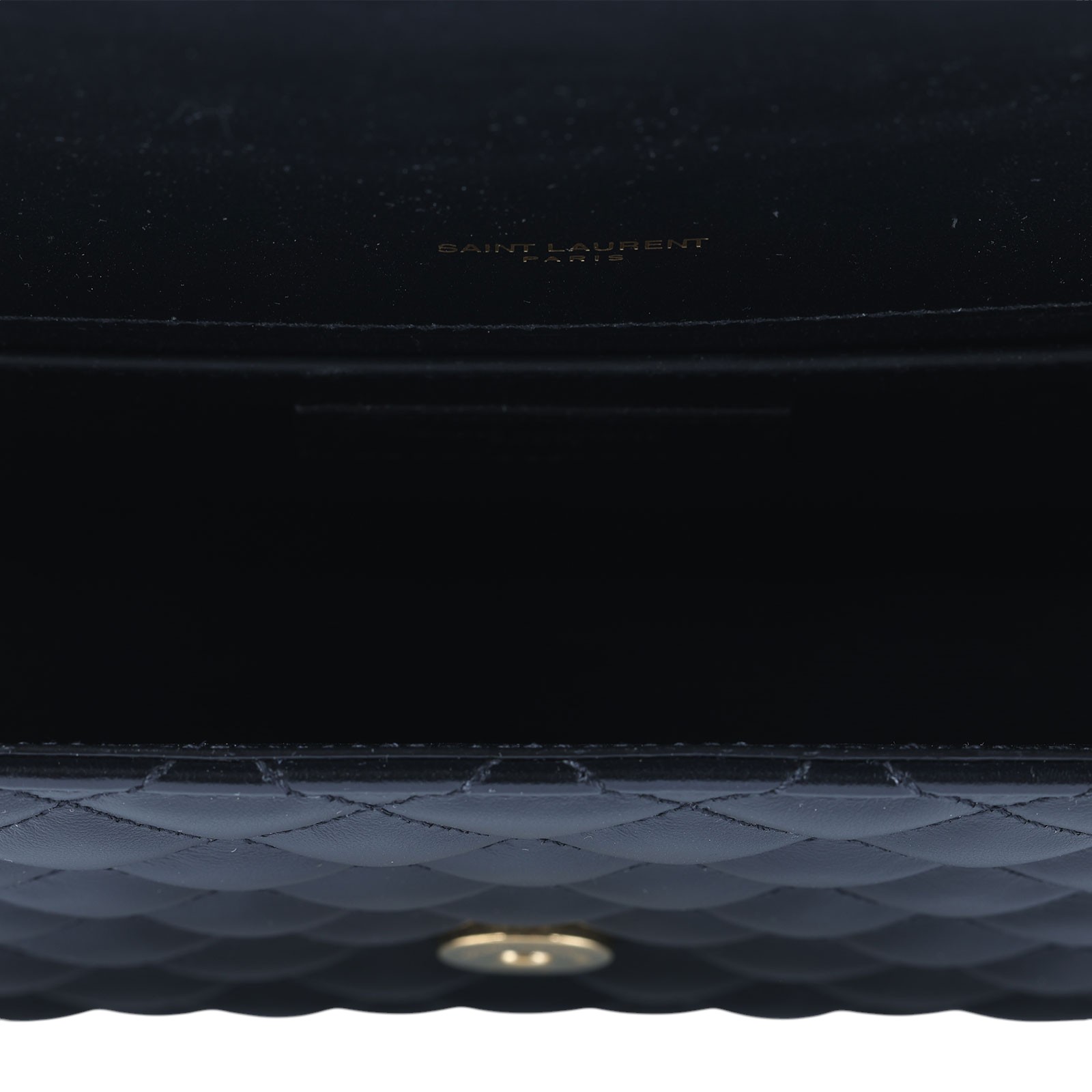 聖羅蘭 YSL SAINT LAURENT Envelope 粒面絎縫皮革 中型 信封袋 600185BOW91 黑金學院包 防塵袋