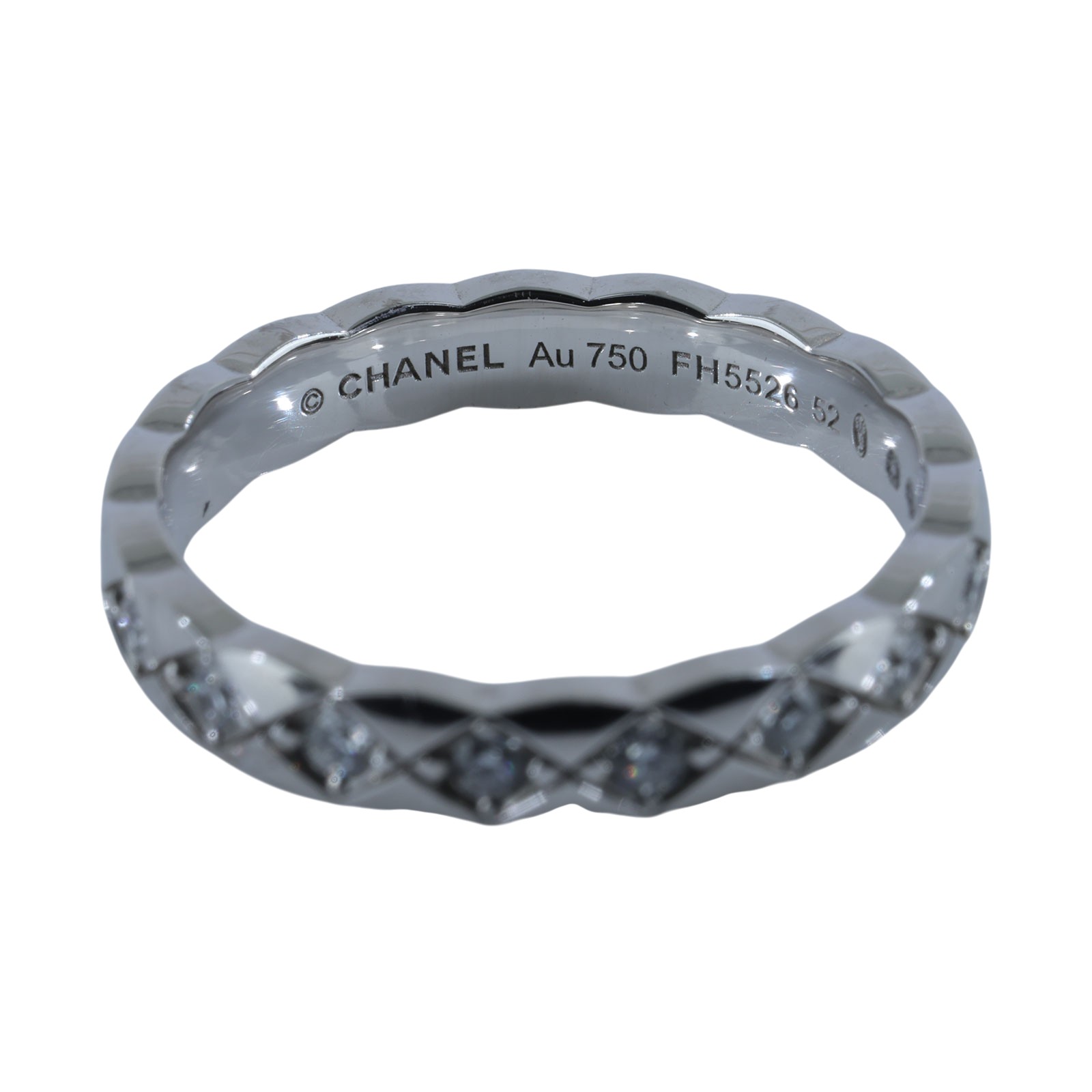 香奈兒 CHANEL Coco Crush 窄版 戒指 J11871/52J1187152/FH5526 COCO CRUSH 帶鑽 MINI RING #52 原廠盒子/保證卡/購買證明