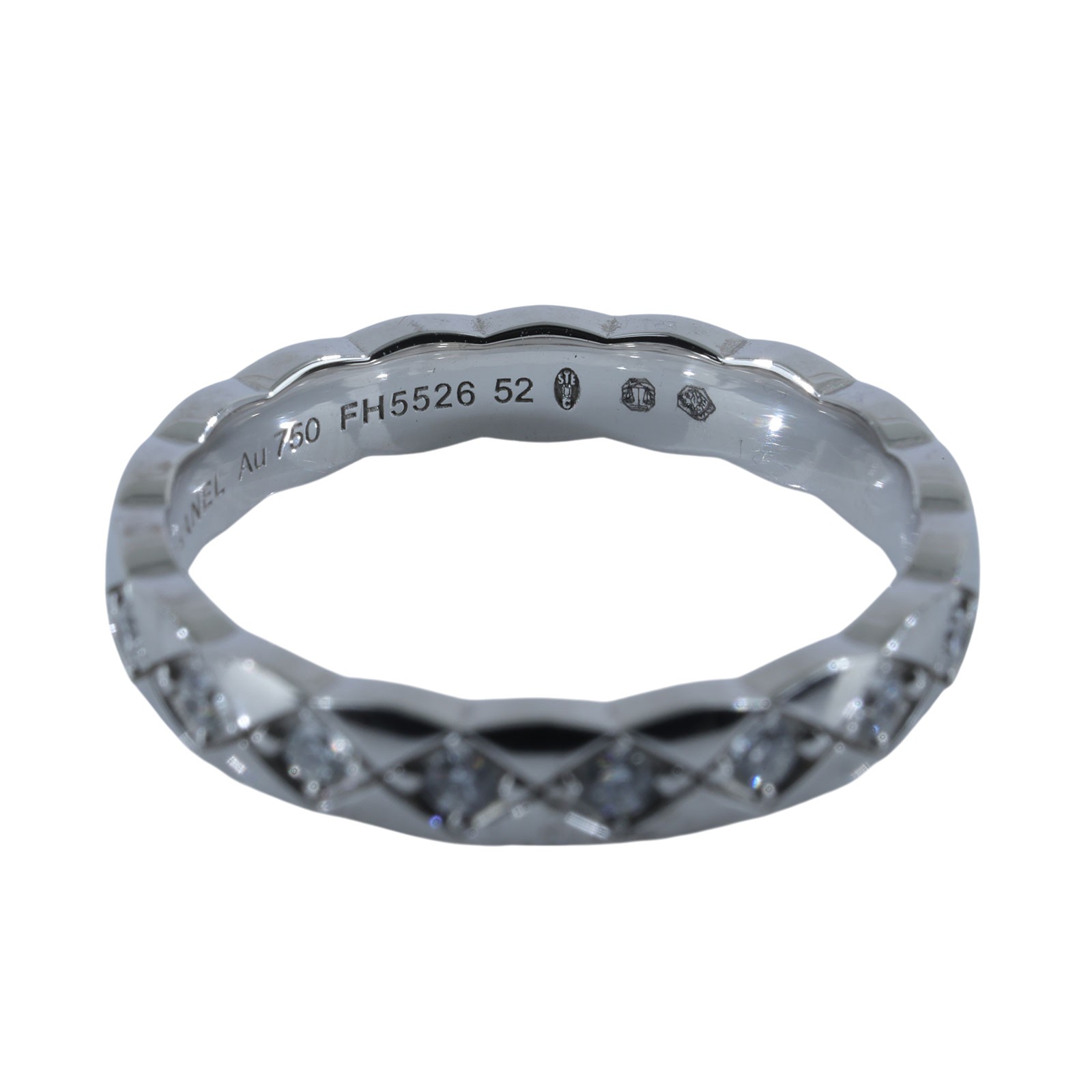 香奈兒 CHANEL Coco Crush 窄版 戒指 J11871/52J1187152/FH5526 COCO CRUSH 帶鑽 MINI RING #52 原廠盒子/保證卡/購買證明