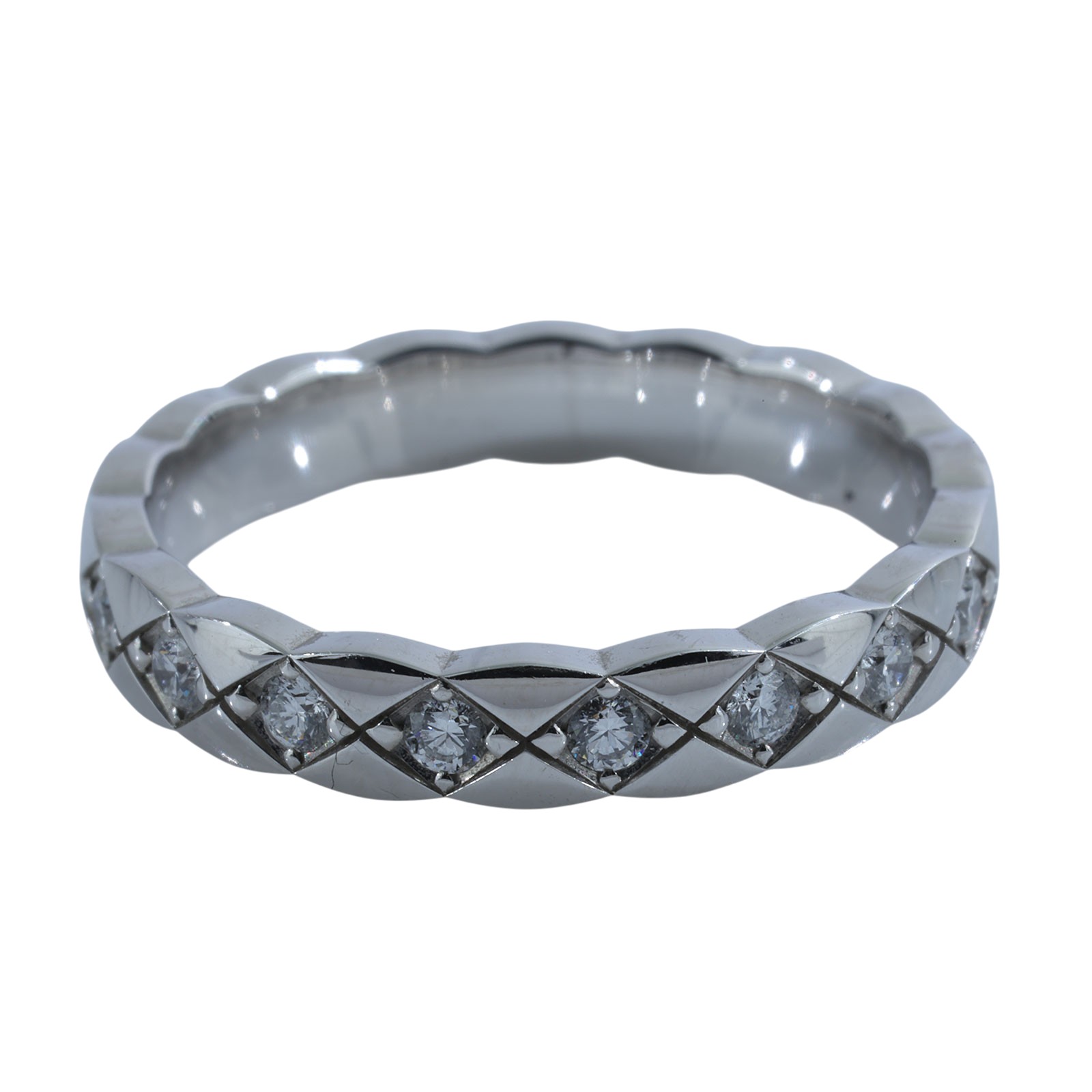 香奈兒 CHANEL Coco Crush 窄版 戒指 J11871/52J1187152/FH5526 COCO CRUSH 帶鑽 MINI RING #52 原廠盒子/保證卡/購買證明