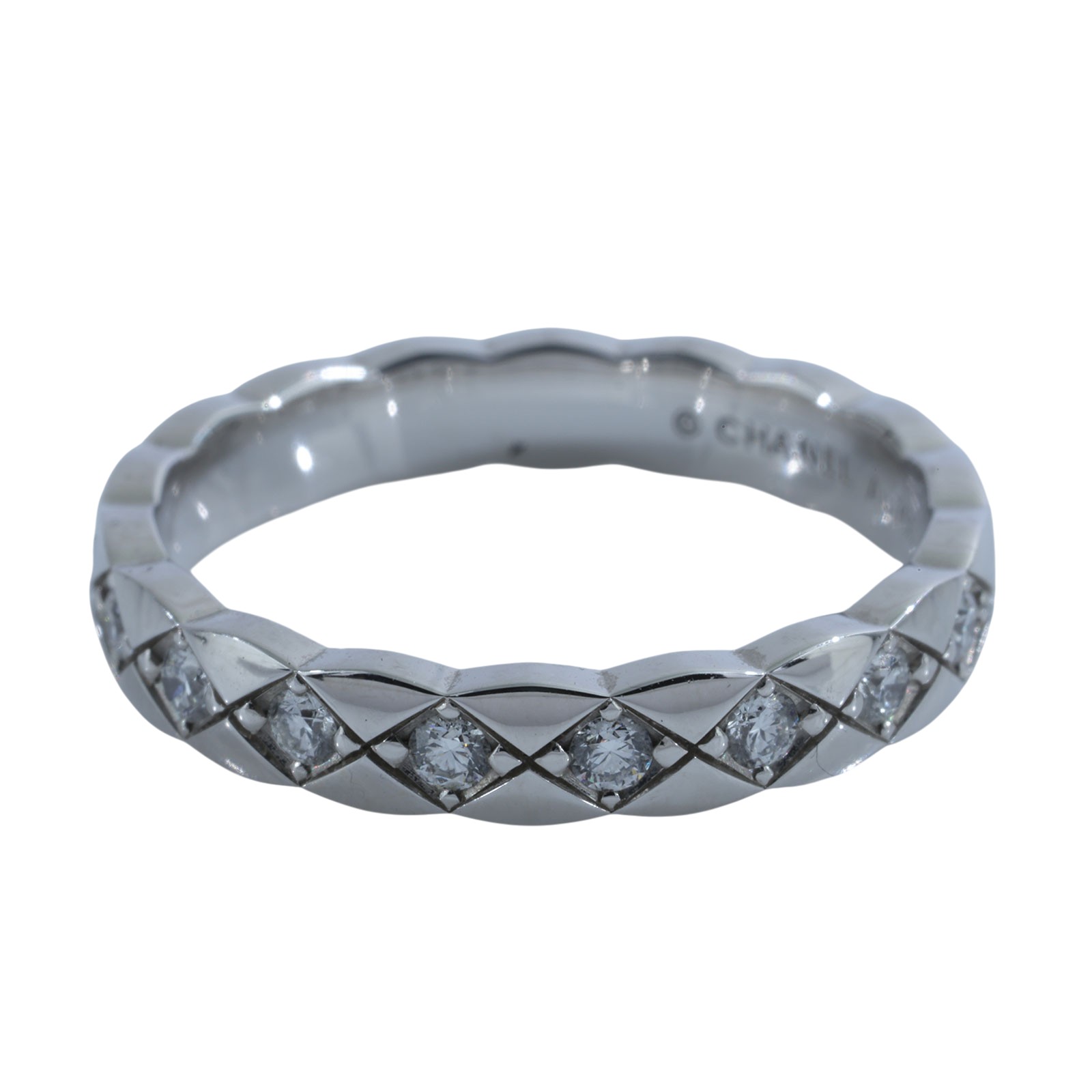 香奈兒 CHANEL Coco Crush 窄版 戒指 J11871/52J1187152/FH5526 COCO CRUSH 帶鑽 MINI RING #52 原廠盒子/保證卡/購買證明