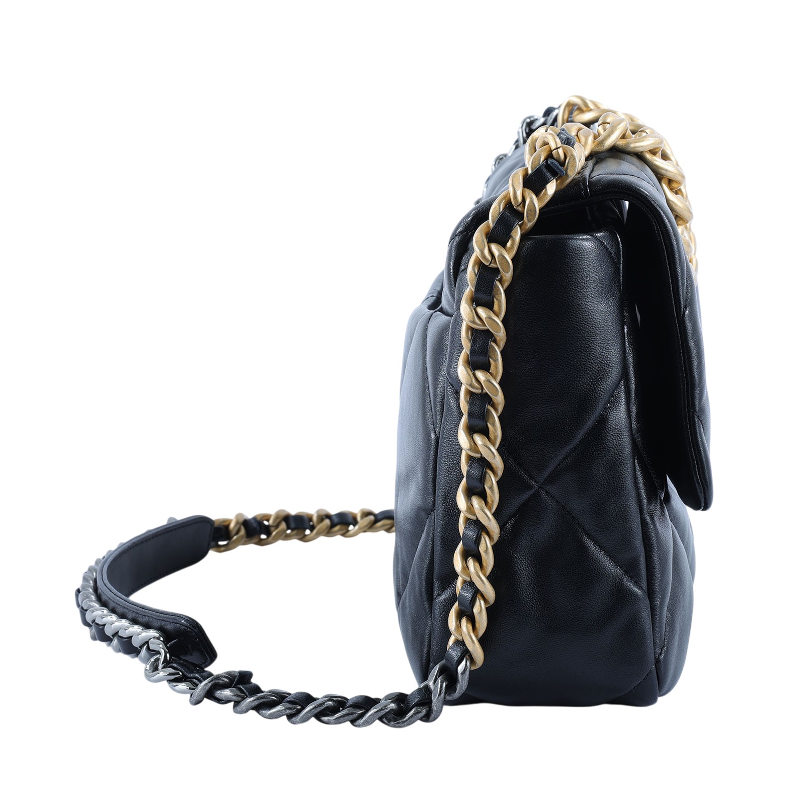 香奈兒 CHANEL 19 大型口蓋包 AS1161 晶片款 黑羊19包 30CM 原廠盒子/防塵袋/購買證明