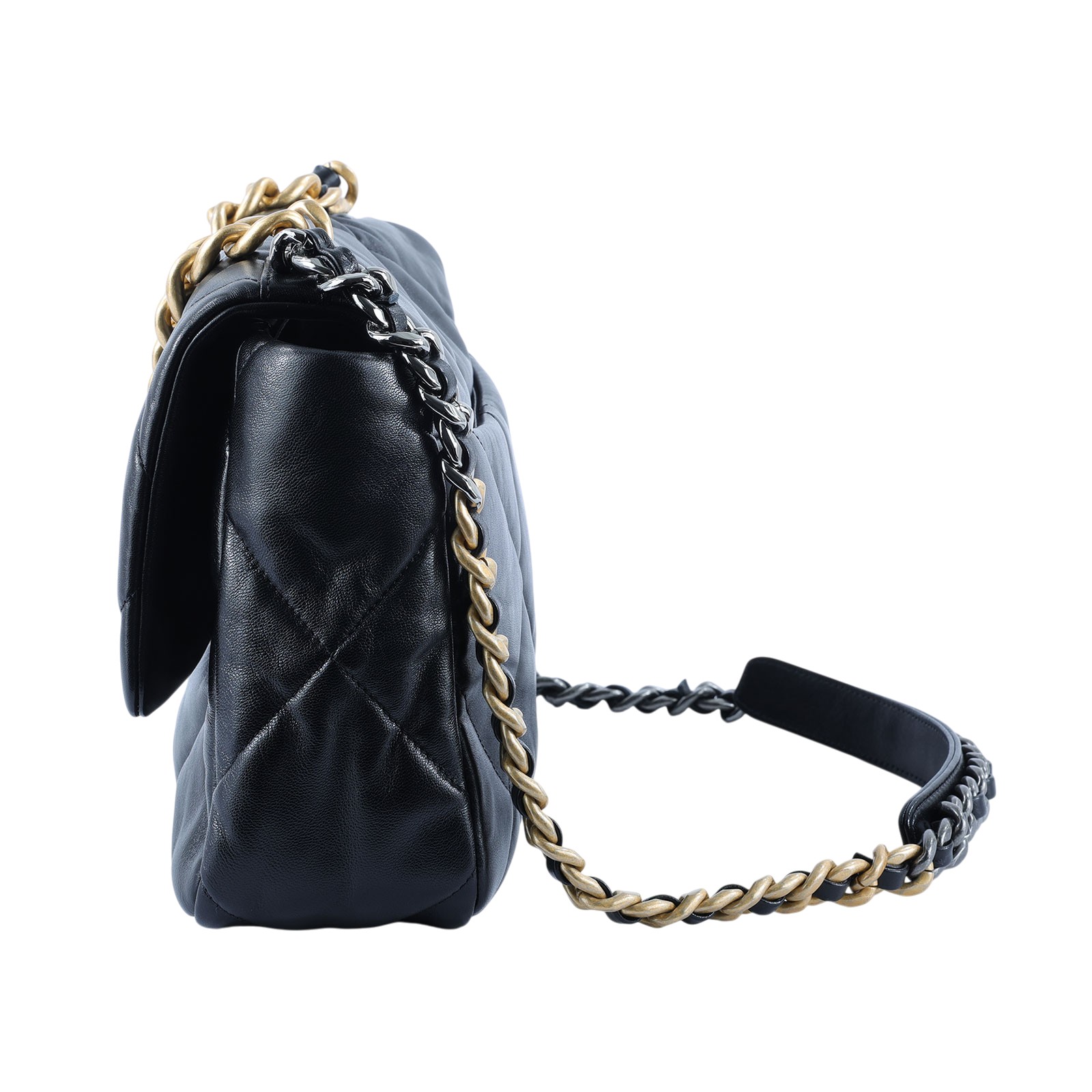 香奈兒 CHANEL 19 大型口蓋包 AS1161 晶片款 黑羊19包 30CM 原廠盒子/防塵袋/購買證明