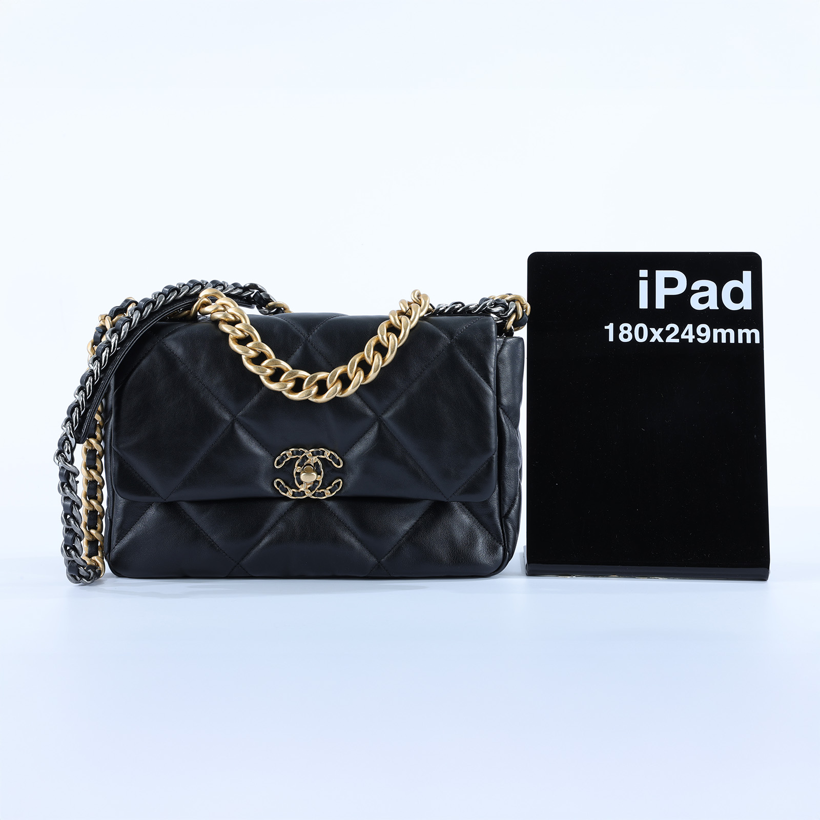 香奈兒 CHANEL 19 大型口蓋包 AS1161 晶片款 黑羊19包 30CM 原廠盒子/防塵袋/購買證明