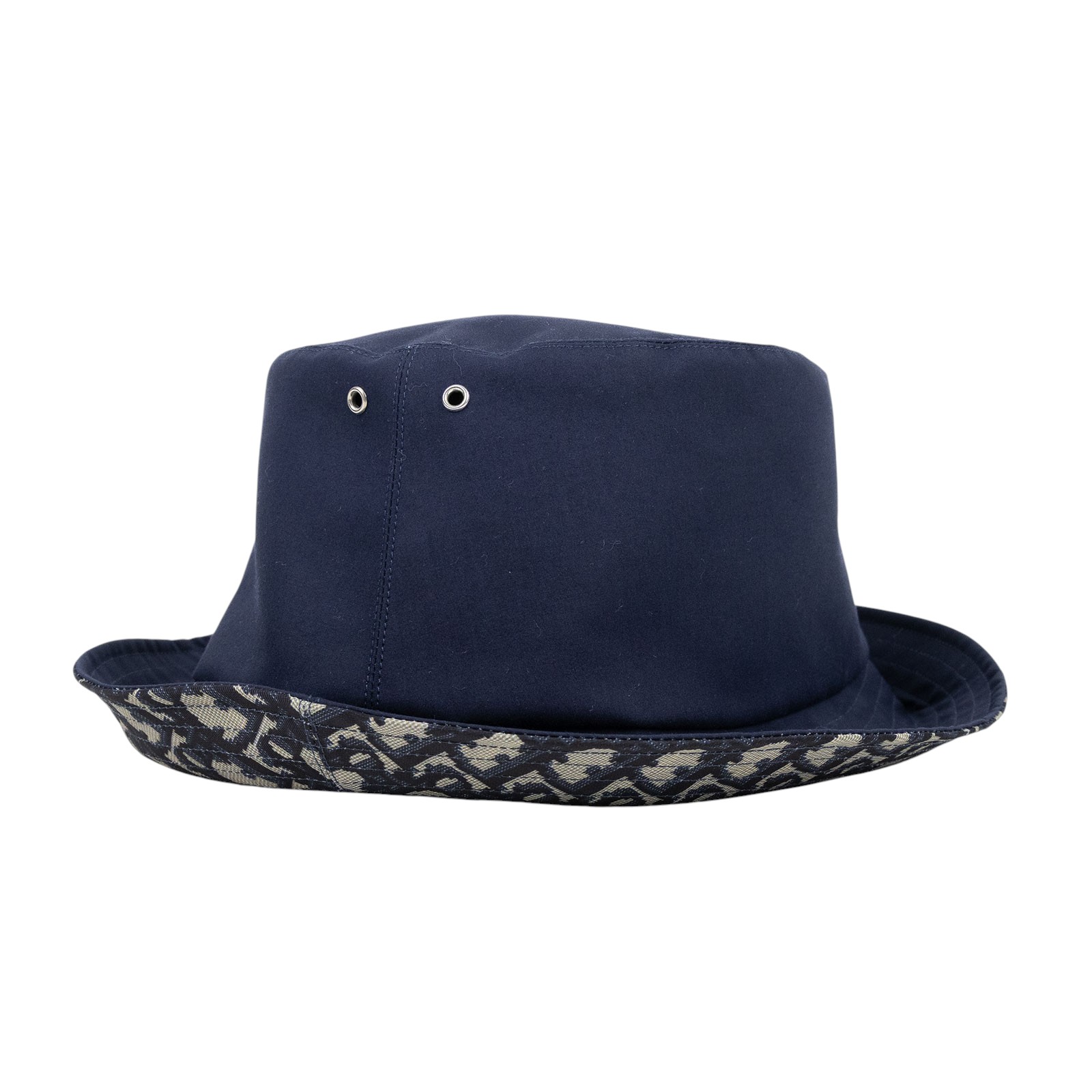 迪奧 CHRISTIAN DIOR 漁夫帽 95TDD923A130_M 深藍雙面漁夫帽 #58 防塵袋