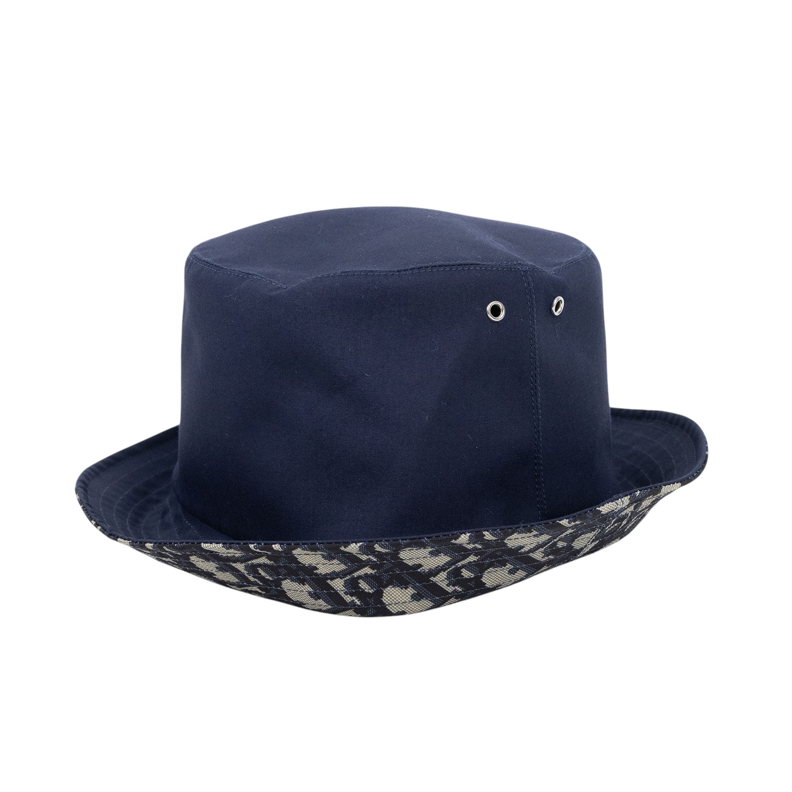 迪奧 CHRISTIAN DIOR 漁夫帽 95TDD923A130_M 深藍雙面漁夫帽 #58 防塵袋
