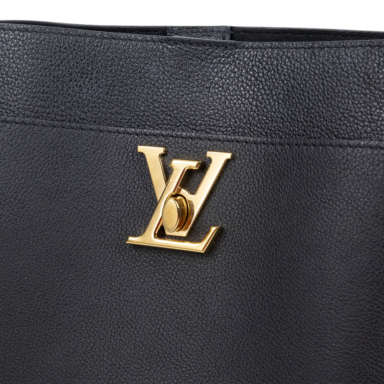 路易威登 LOUIS VUITTON Lock and Walk 手提包 M24006 晶片款 黑Lock and Walk 原廠盒子/防塵袋