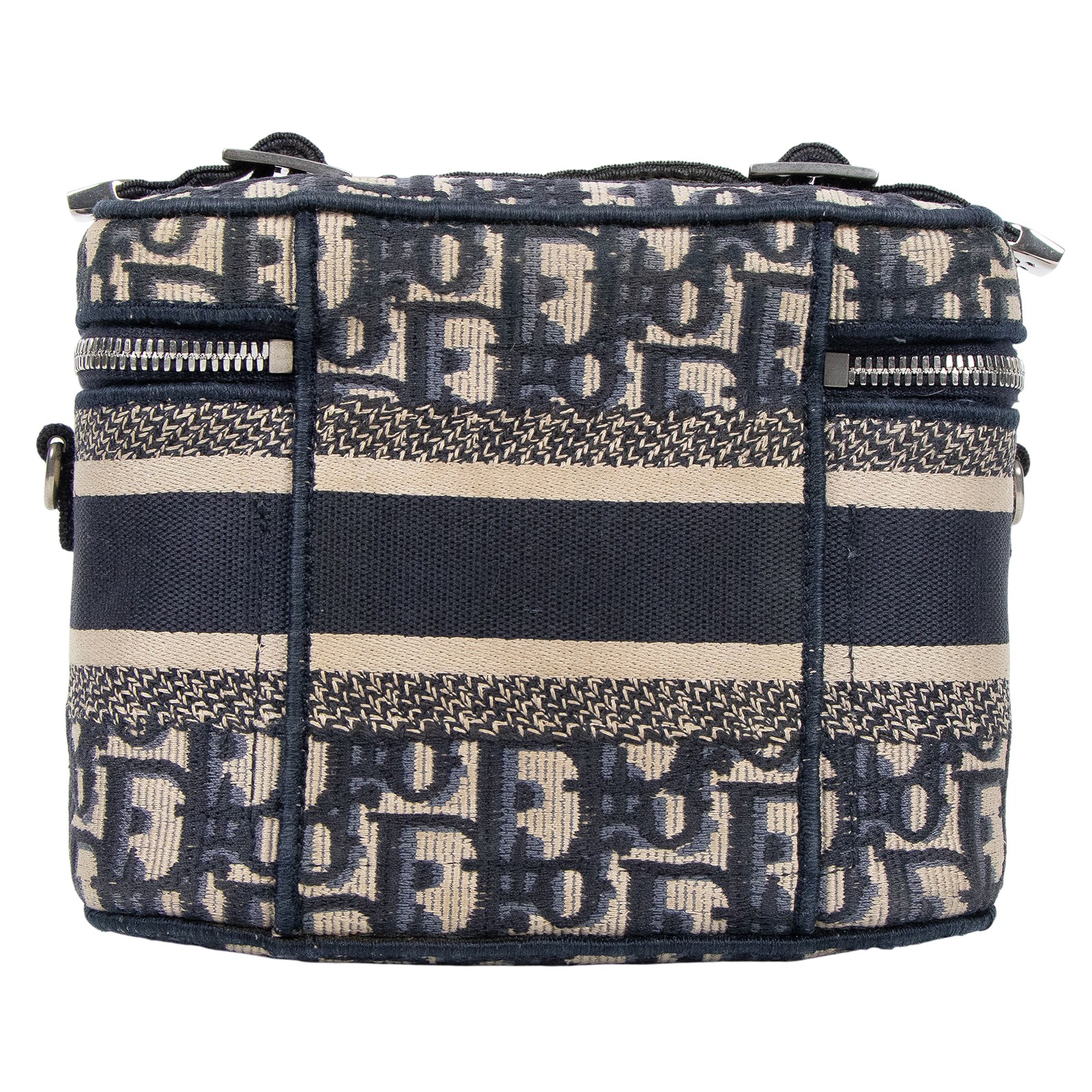 迪奧 CHRISTIAN DIOR 妝箱包 S5529VRIW 藍緹花帆布TRAVEL VANITY SMALL 防塵袋