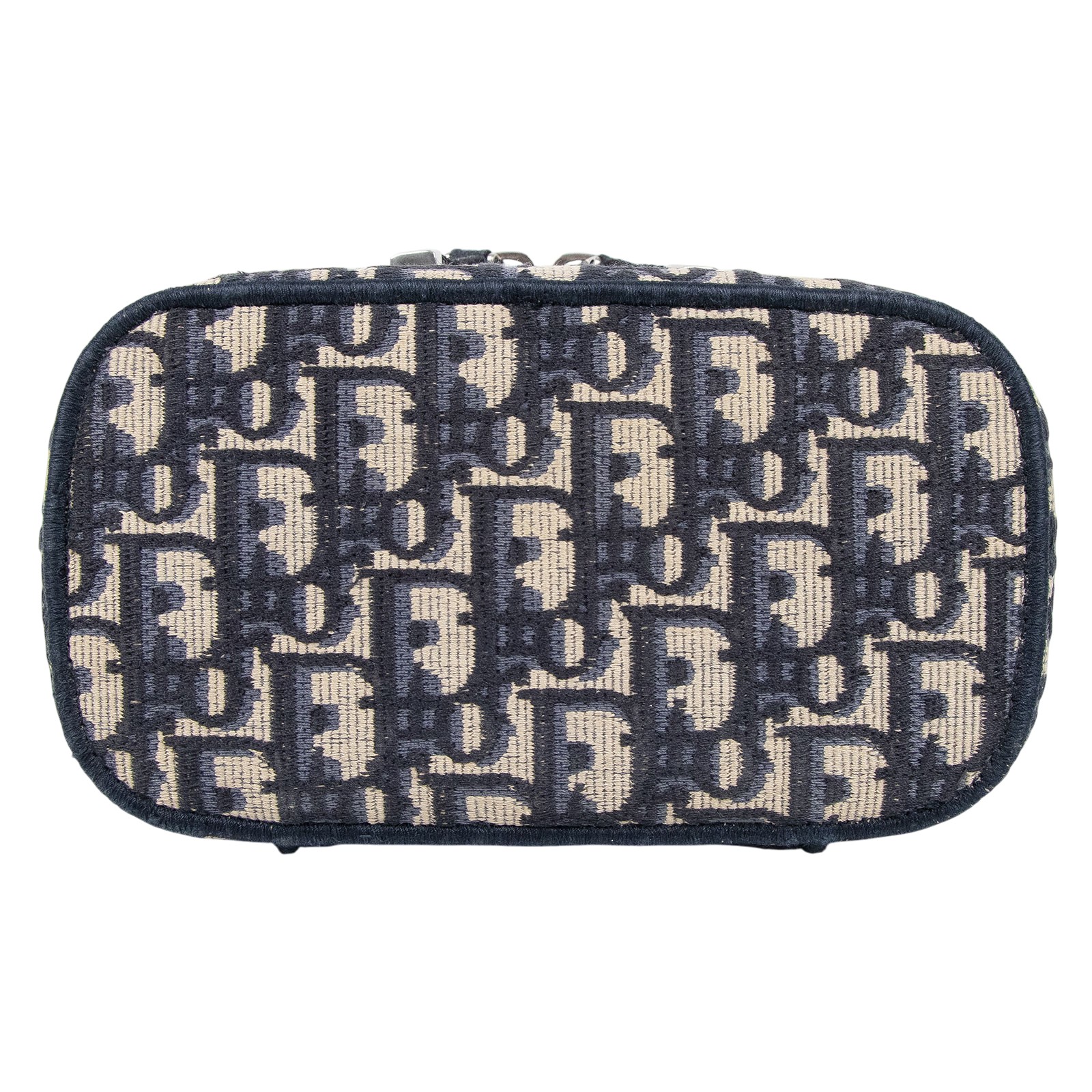 迪奧 CHRISTIAN DIOR 妝箱包 S5529VRIW 藍緹花帆布TRAVEL VANITY SMALL 防塵袋