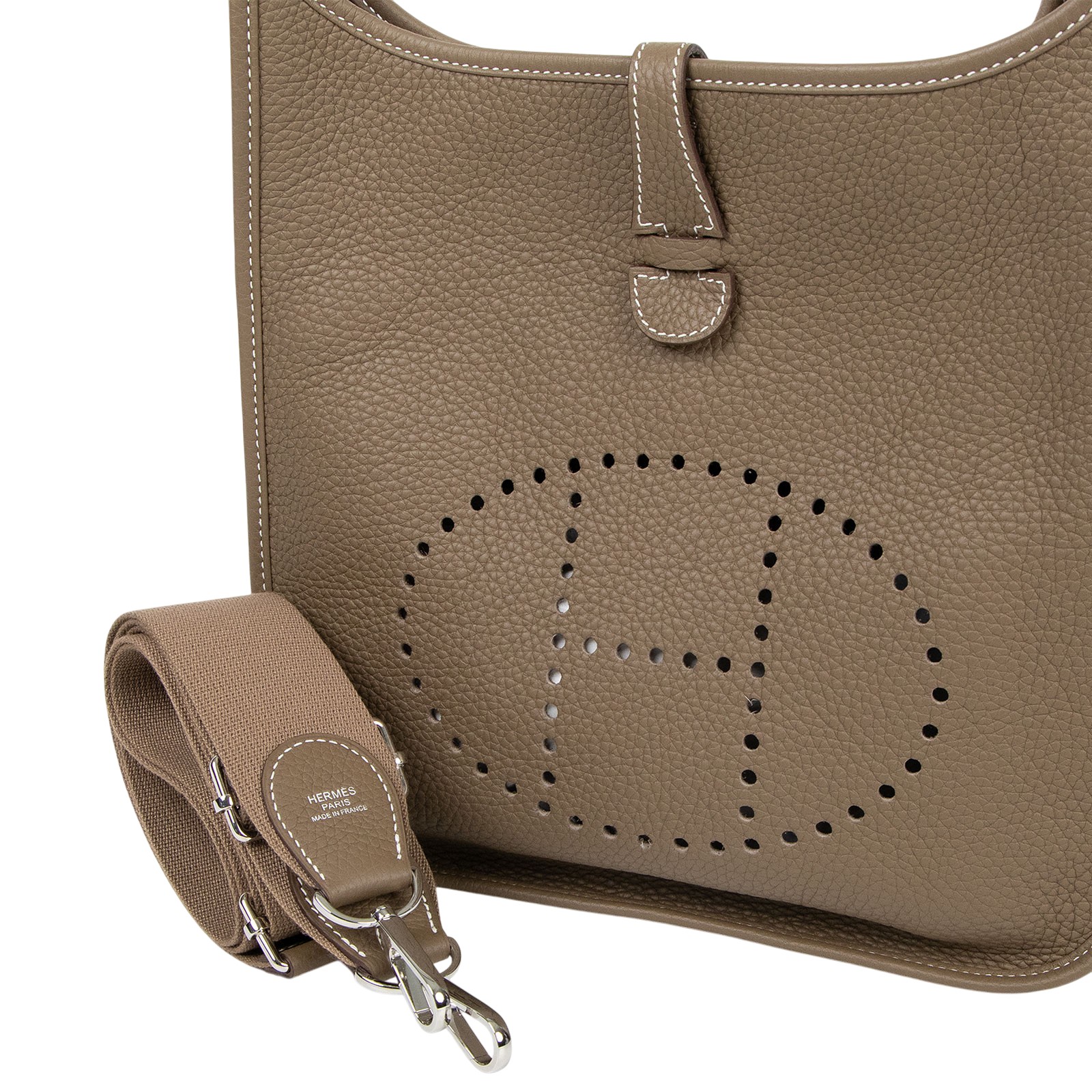 愛馬仕 Hermes Evelyne Bag 伊芙琳包 29 馬蹄型 EV29 Y刻 大象灰EVELYNE 29 無附屬品