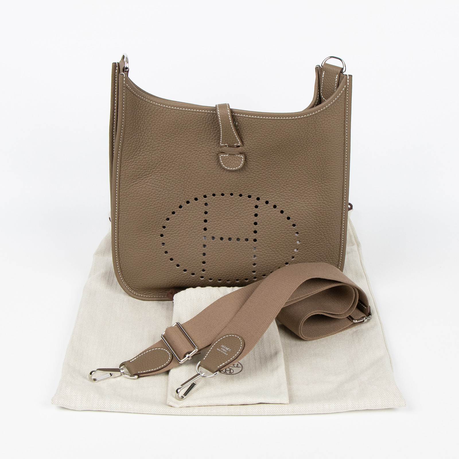 愛馬仕 Hermes Evelyne Bag 伊芙琳包 29 馬蹄型 EV29 Y刻 大象灰EVELYNE 29 無附屬品