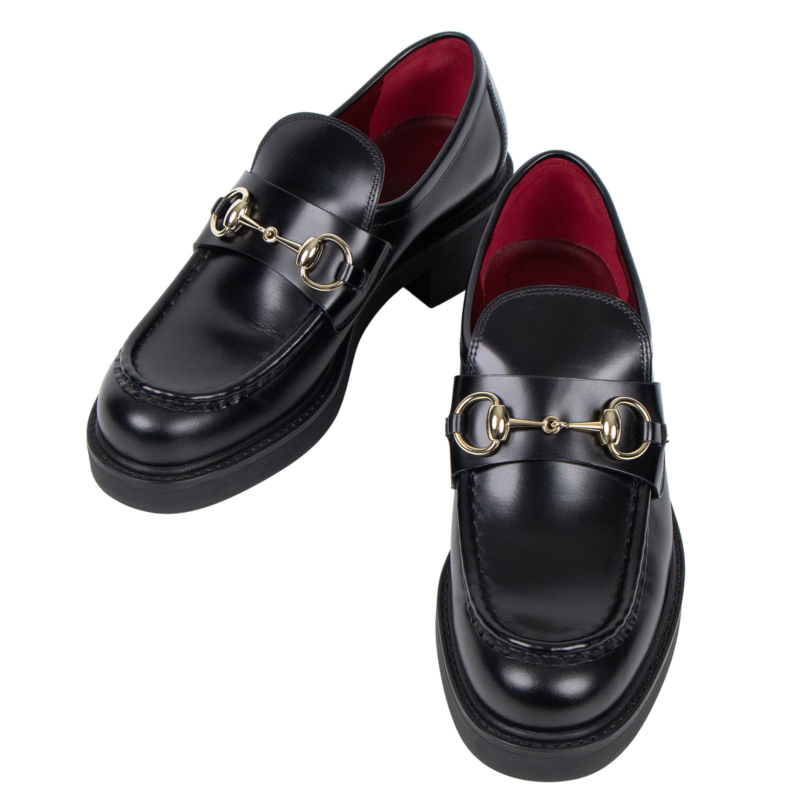 古馳 GUCCI 馬銜扣 樂福鞋 794378 0GQ00_375 黑馬銜釦樂福鞋#37.5 原廠盒子/防塵袋