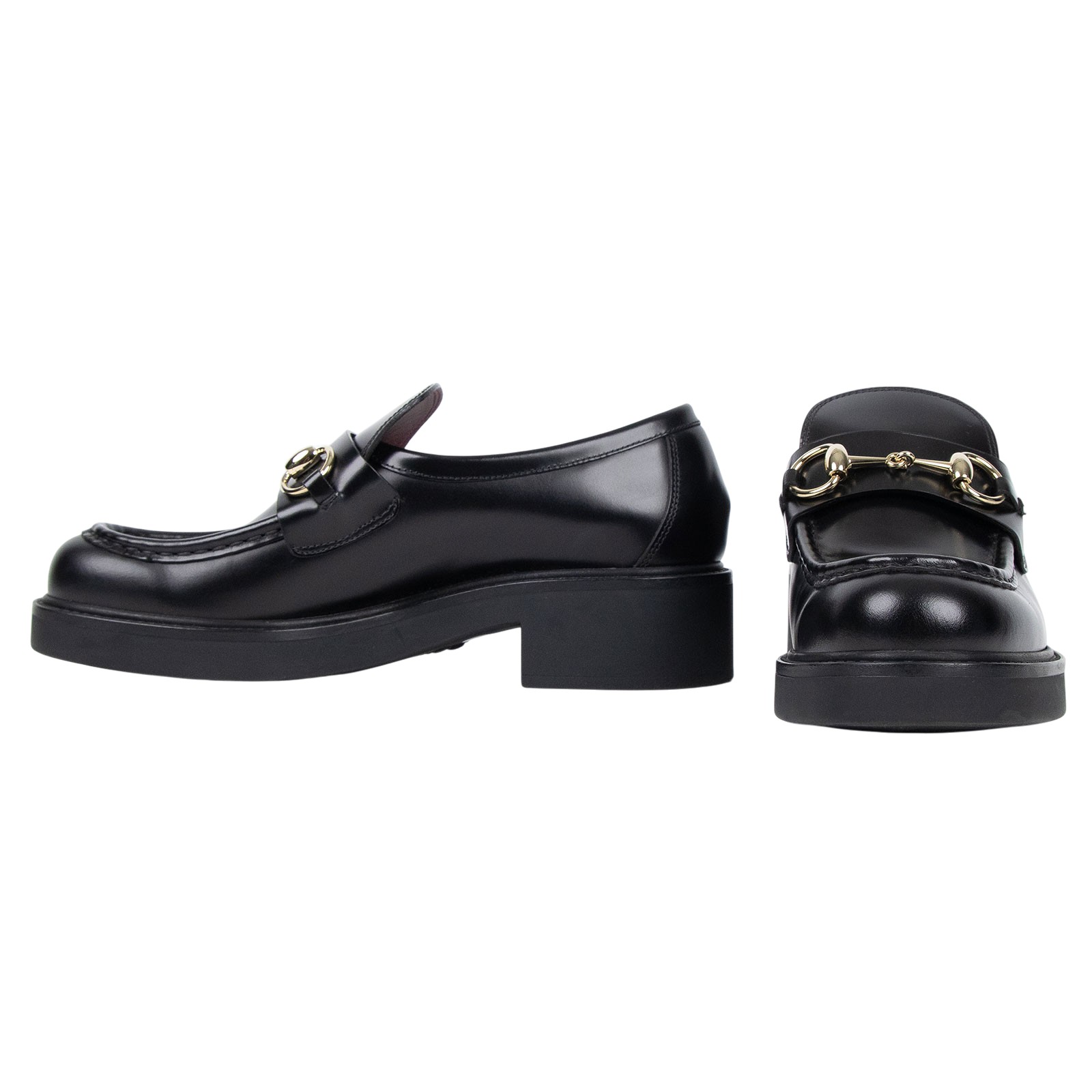 古馳 GUCCI 馬銜扣 樂福鞋 794378 0GQ00_375 黑馬銜釦樂福鞋#37.5 原廠盒子/防塵袋